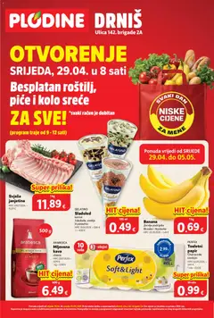 Plodine Otvorenje Drniš - Pregled kataloga iz trgovine Plodine, vrijedi od 29.04.2026