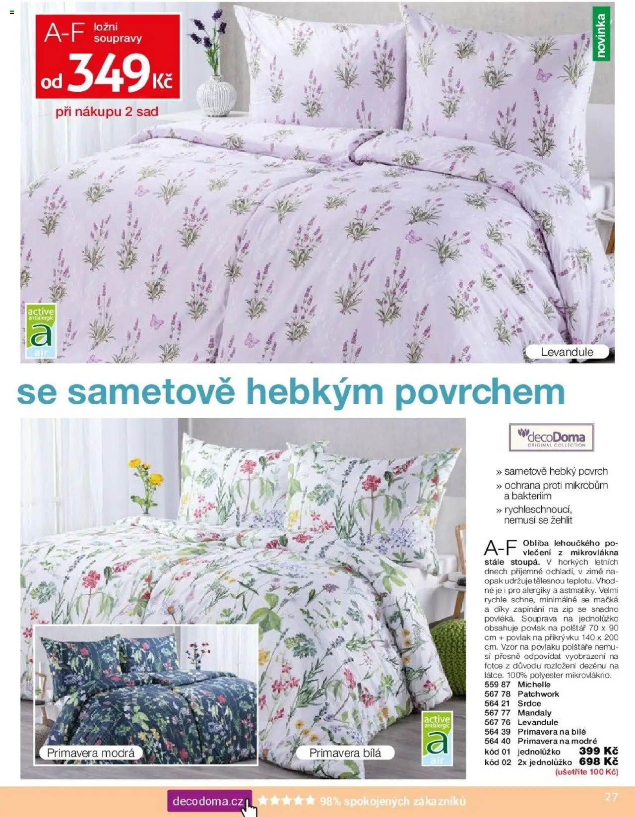 Decodoma leták - Potahy od 05.09.2025 | Strana: 31 | Produkty: Polštáře, Povlak na polštář, Polštář