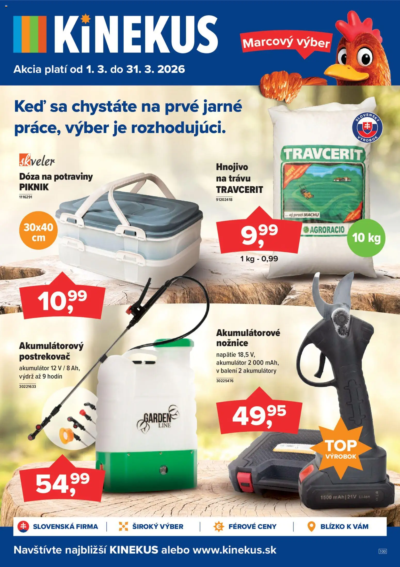 Nové Kinekus akcie – leták je platný od 01.03.2026 | Strana: 1 | Produkty: Akumulátor