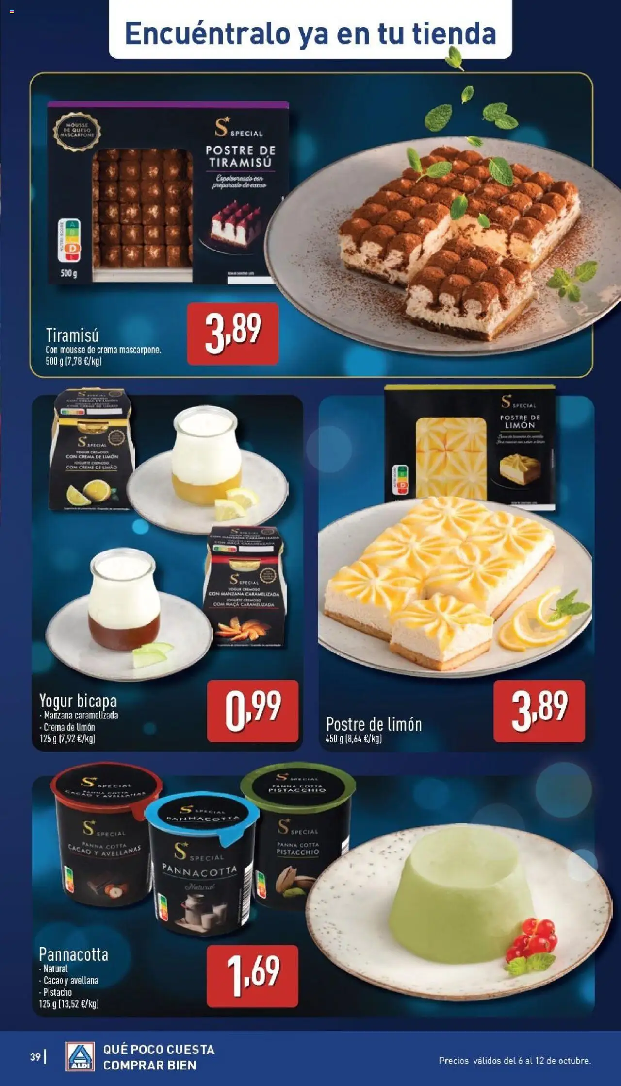 Aldi folleto Canarias │ válido desde el 06.10.2025 | Página: 39 | Productos: Mousse, Yogur, Manzana, Crema