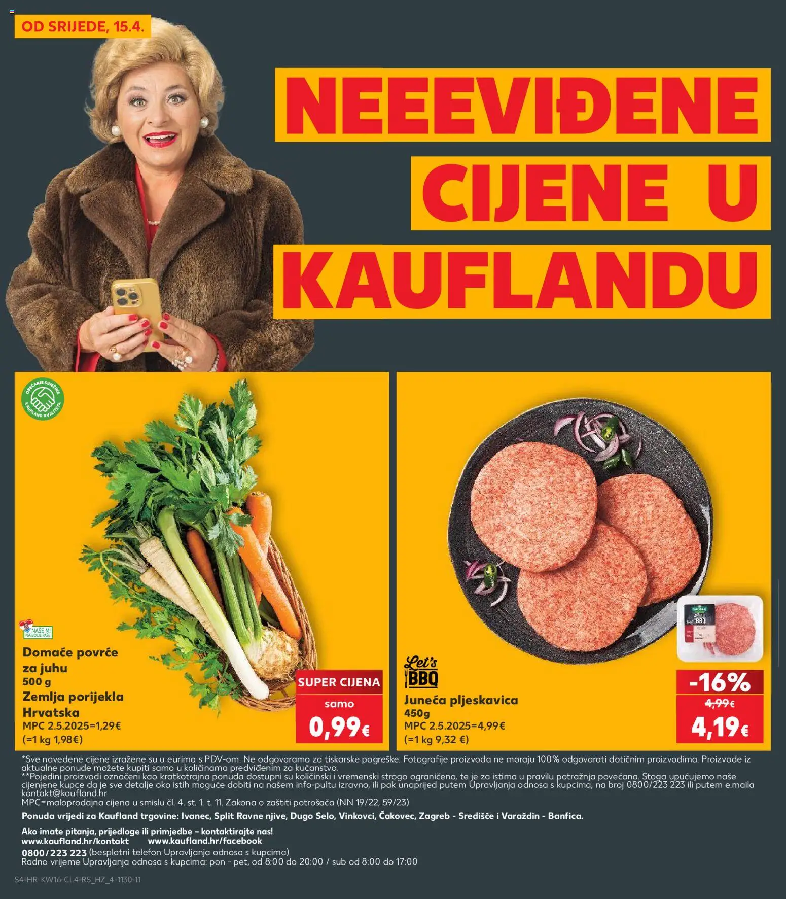 Kaufland HR akciós ujság - amely érvényes a következő dátumtól: 15.04.2026 | Oldal: 4 | Termékek: Telefon