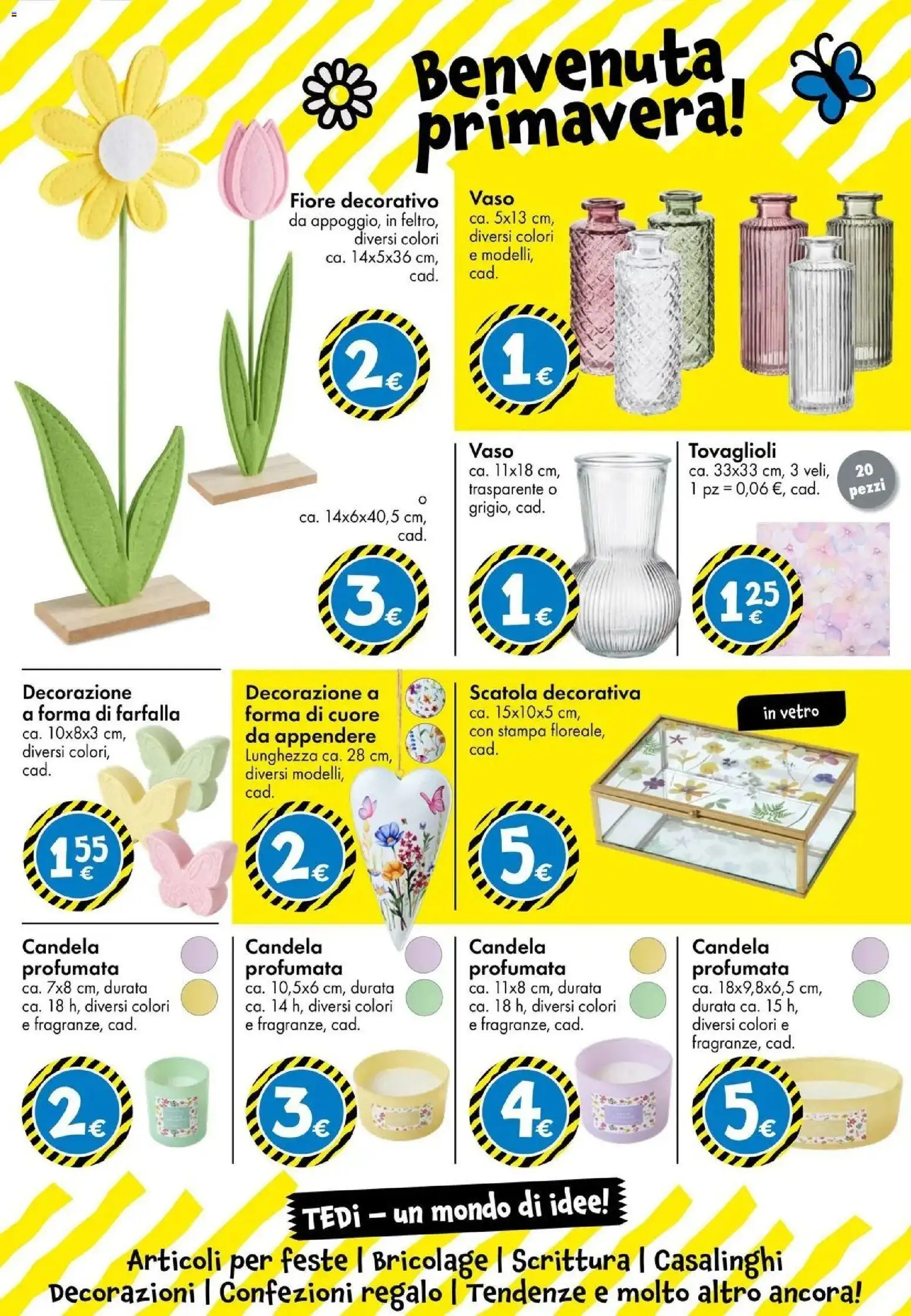 Volantino TEDi del 06.03.2026 | Pagina: 25 | Prodotti: Stampa, Scatola, Candela, Vaso