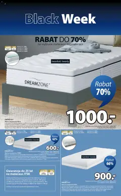 Pogląd oferty "JYSK Black Friday" - ważna od 21.11.2025 | Strona: 4 | Produkty: Materac