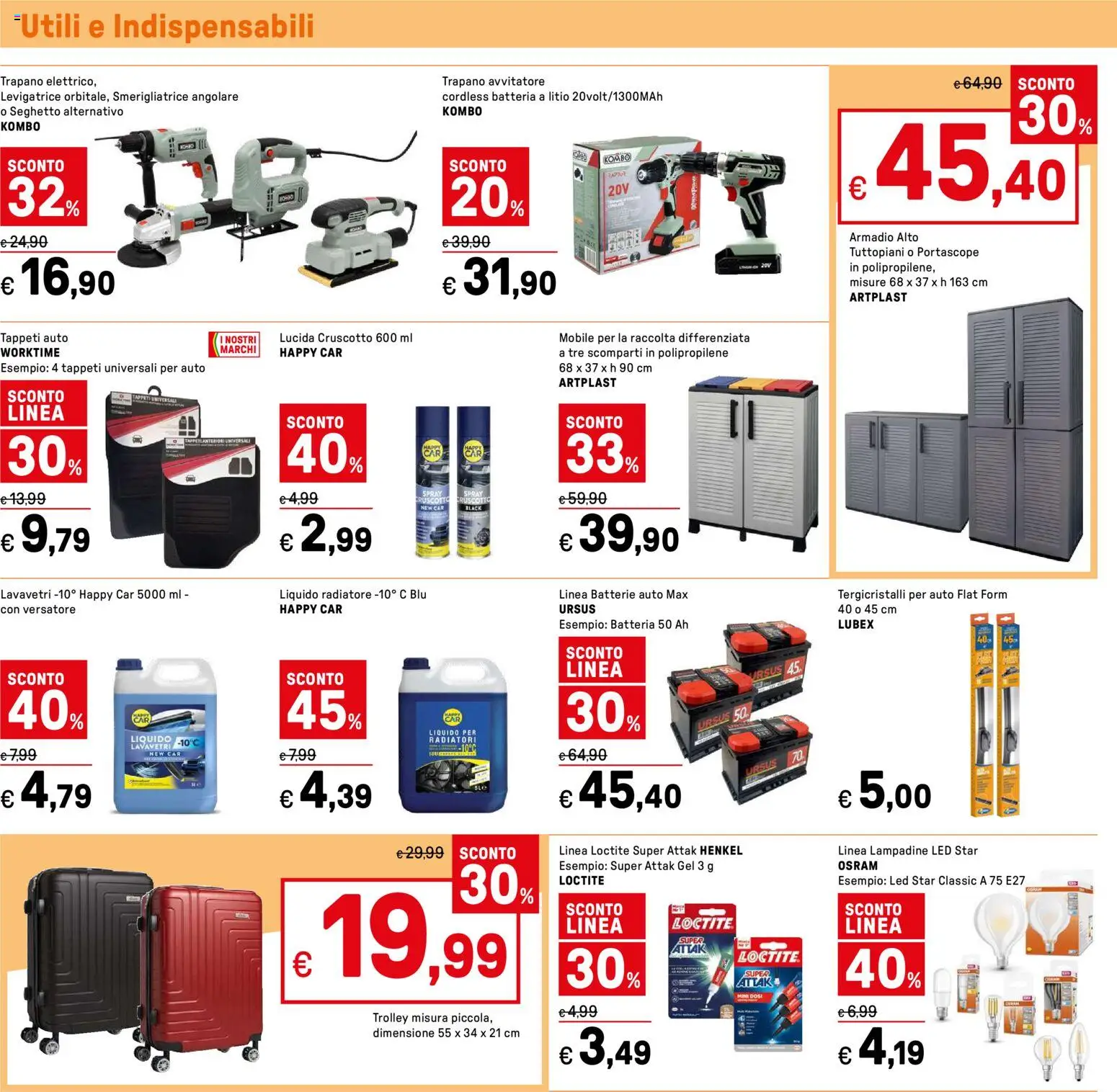 Volantino Iper del 14.11.2025 | Pagina: 42 | Prodotti: Trapano, Smerigliatrice, Trolley, Batteria