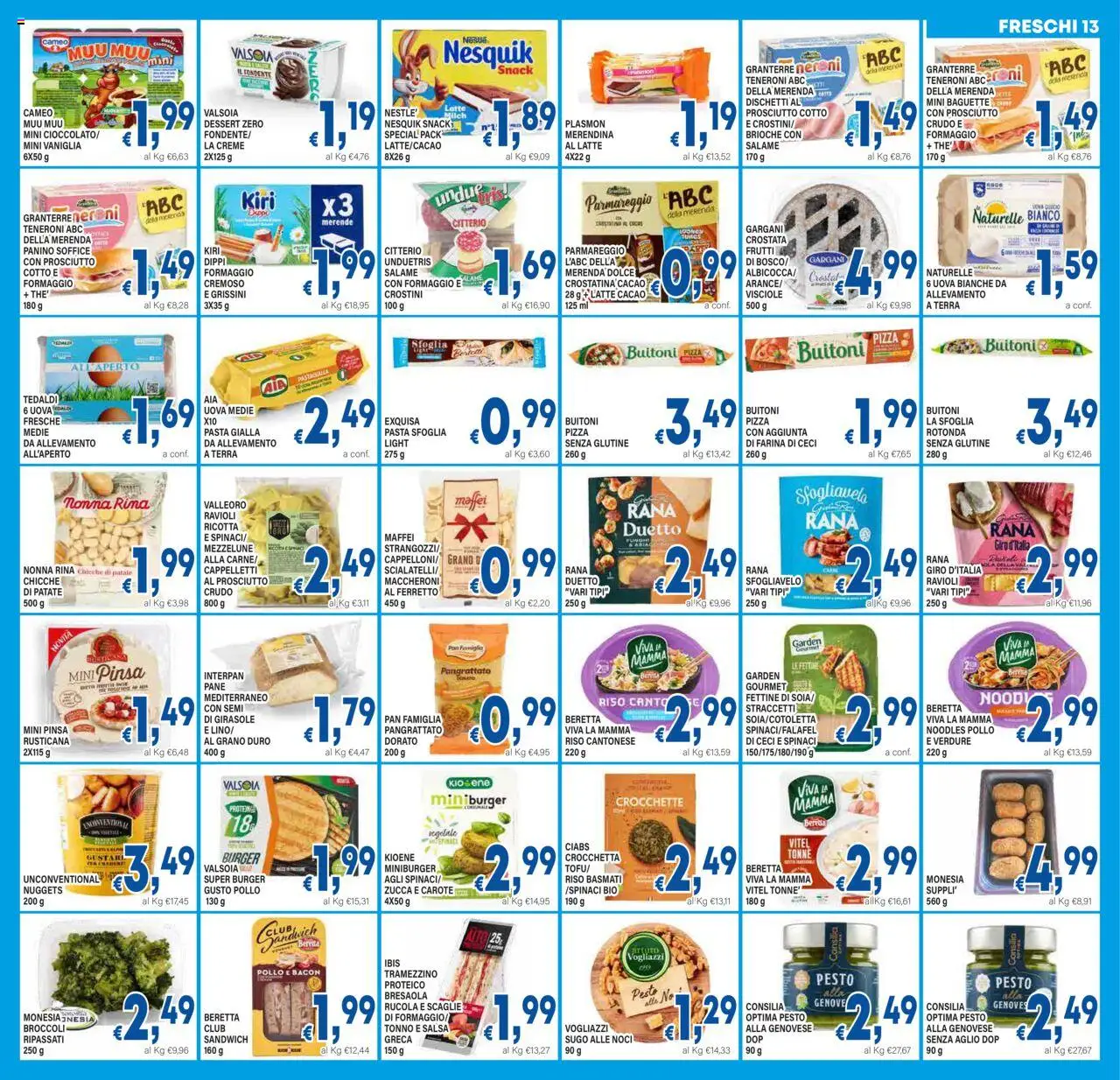 Volantino DEM del 06.08.2025 | Pagina: 13 | Prodotti: Rucola, Pasta sfoglia, Tonno, Sugo