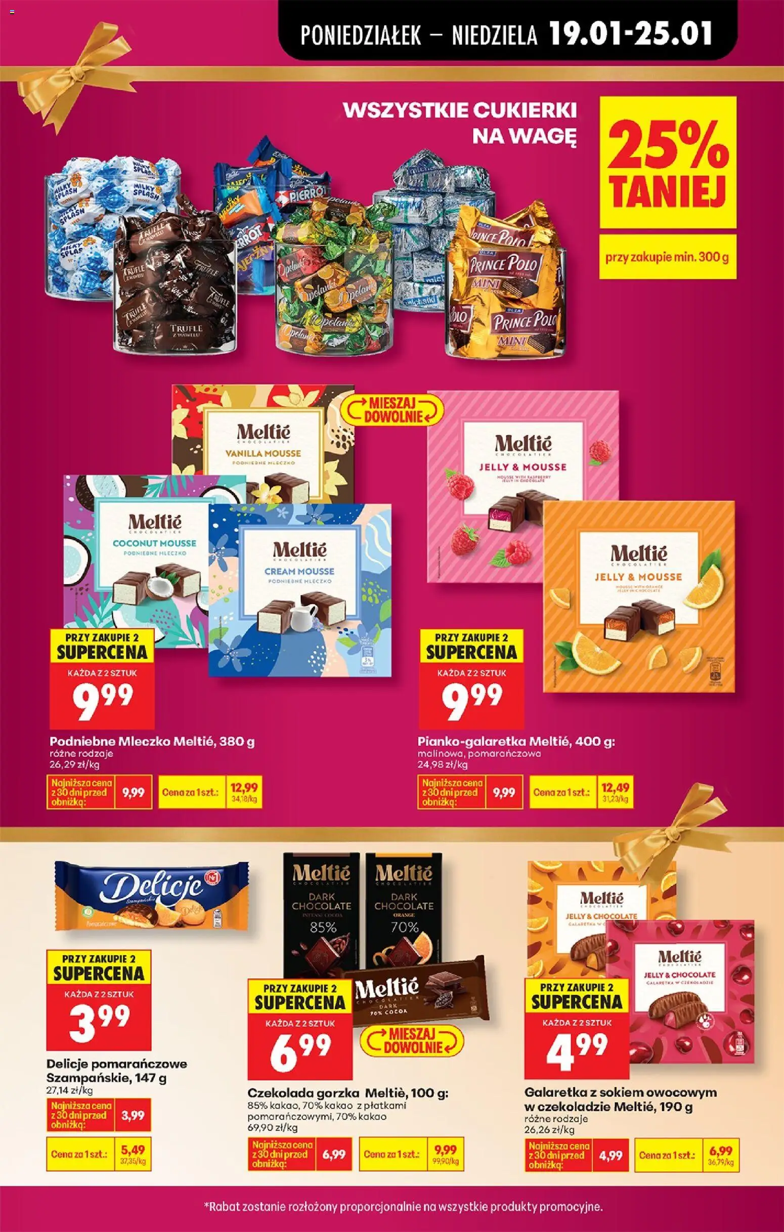 Biedronka gazetka od 19.01.2026 | Strona: 21 | Produkty: Galaretka, Kakao, Cukierki na wagę, Czekolada gorzka