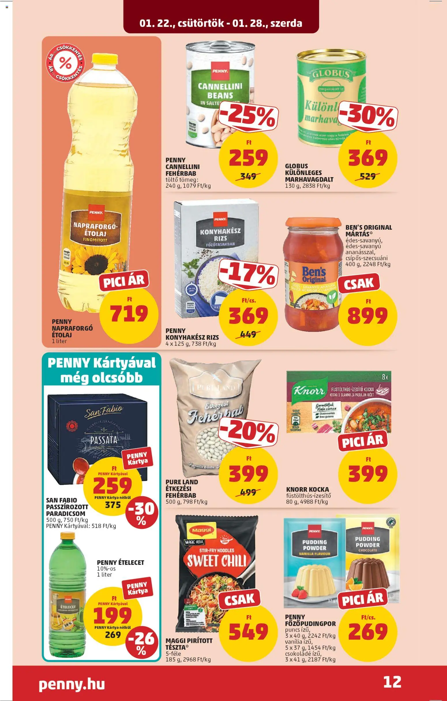 PENNY akciós ujság - amely érvényes a következő dátumtól: 22.01.2026 | Oldal: 16 | Termékek: Chili, Töltő, Csokoládé, Paradicsom