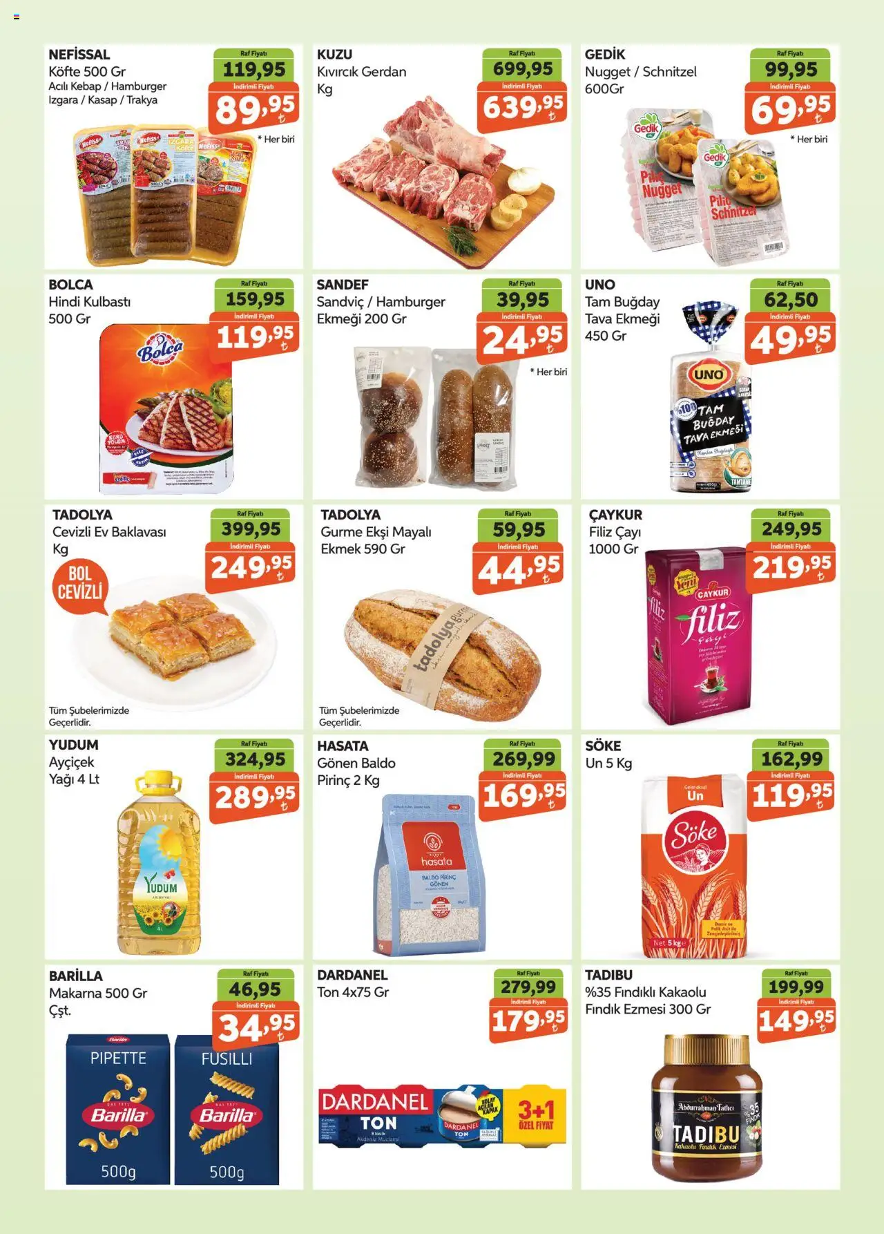 Biçen Market Katalog - 13.08.2025 tarihinden itibaren geçerlidir | Sayfa: 3 | Ürünler: Raf, Ekmek, Pirinç, Fındık