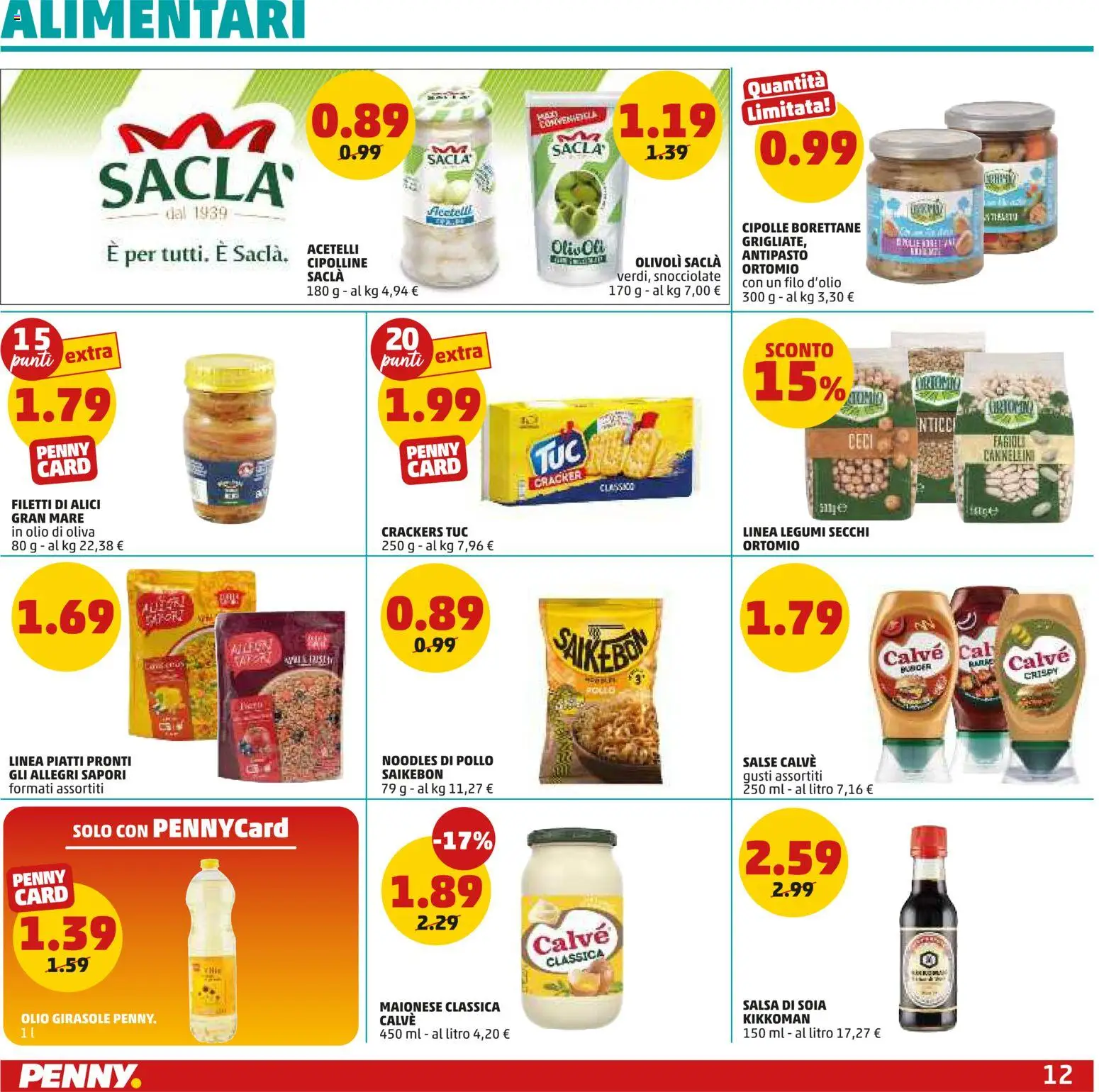 Volantino PENNY del 20.11.2025 | Pagina: 12 | Prodotti: Pollo, Cipolle, Olio, Crackers