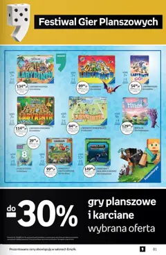 Pogląd oferty "Empik promocje" - ważna od 25.03.2026 | Strona: 81 | Produkty: Gra, Gry