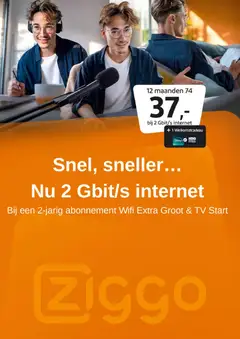 Ziggo - Folder - Voorbeeld van een folder van Ziggo, geldig van 05.01.2026