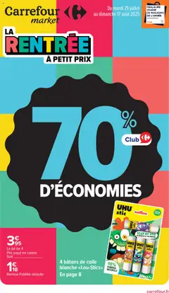Carrefour Market - Prévisualisation de Carrefour Market catalogue La rentrée à petit prix valide à partir de 29.07.2025