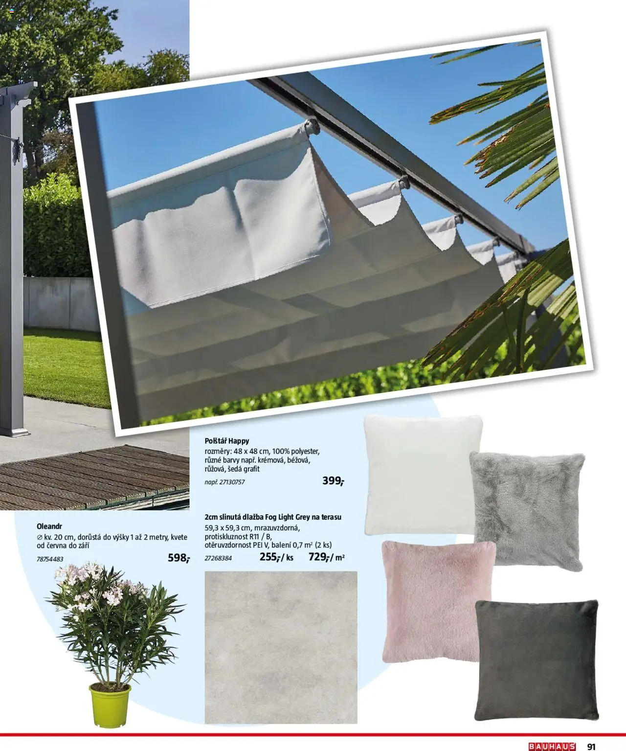 Bauhaus katalog Zahradní nábytek od 01.04.2025 | Strana: 91 | Produkty: Dlažba, Polštář, Barvy