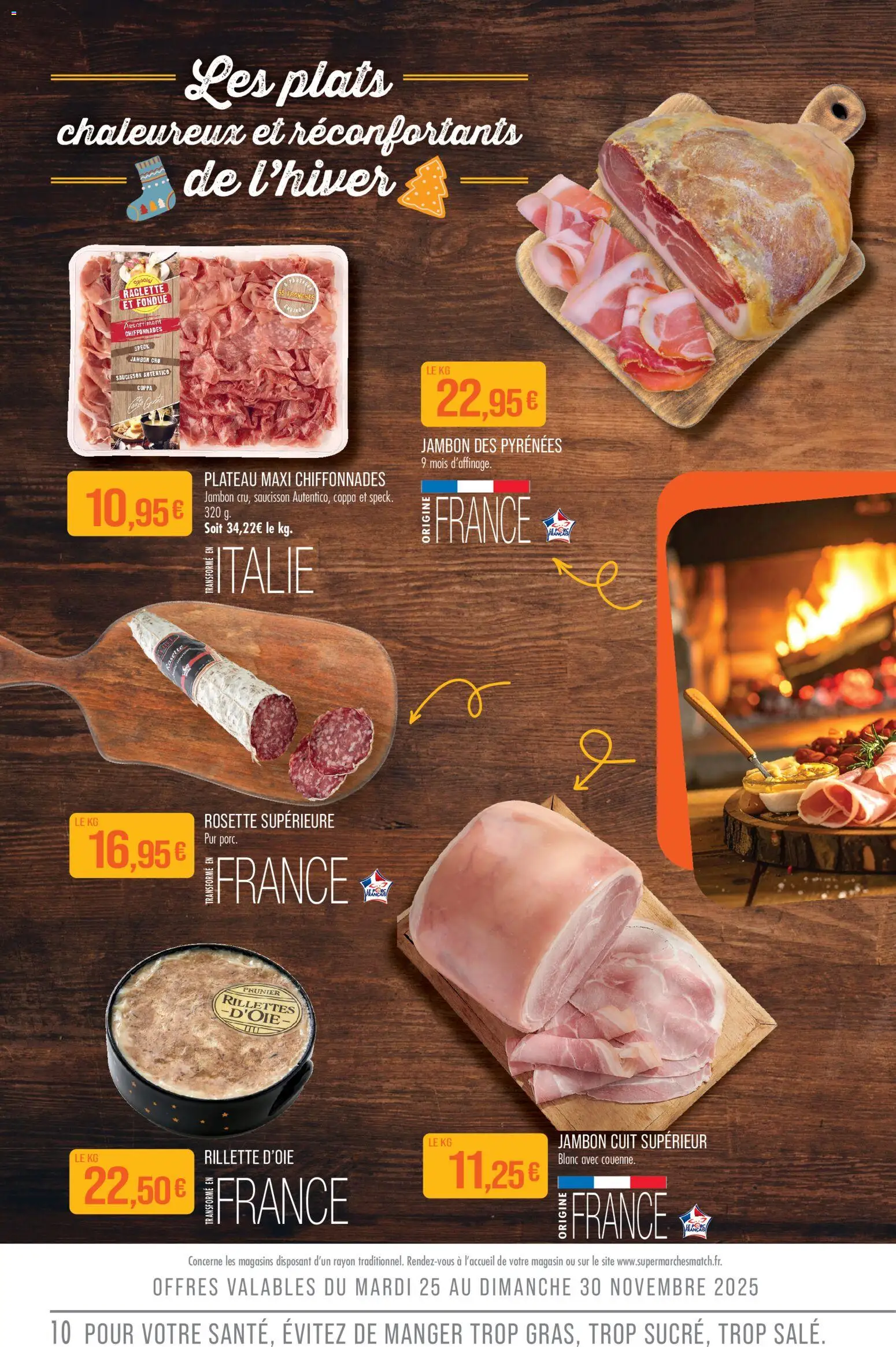 {H1} | Page: 10 | Produits: Jambon Cru, Plateau, Raclette, Jambon