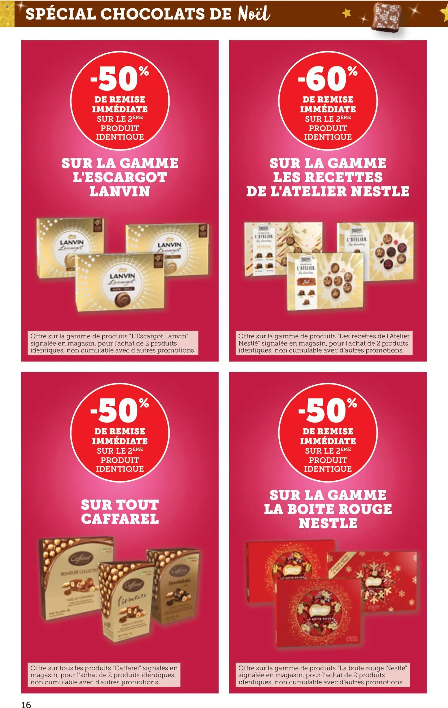 {H1} | Page: 16 | Produits: Chocolats de noël