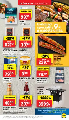 Lidl leták od 24.07.2025 | Strana: 13 | Produkty: Sýr, Dřevěné uhlí, Hořčice, Slanina