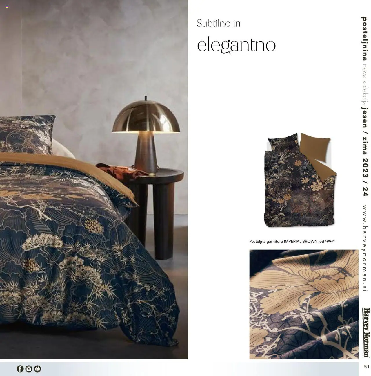 Harvey Norman katalog posteljnina jesen zima │ velja od 01.10.2023 | Stran: 51 | Izdelki: Posteljnina
