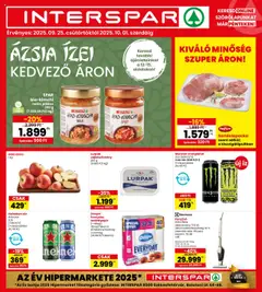 Interspar Akciós újság - amely érvényes a következő dátumtól: 25.09.2025