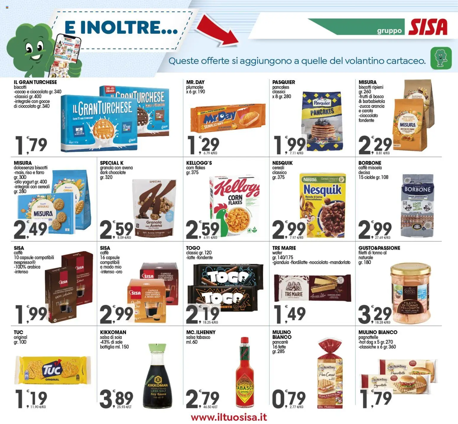 Volantino SISA del 25.11.2025 | Pagina: 13 | Prodotti: Yogurt, Salsa, Zucca, Cacao