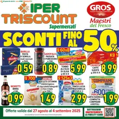 Anteprima del volantino Ipertriscount Roma catalogo valido a partire dal 27.08.2025