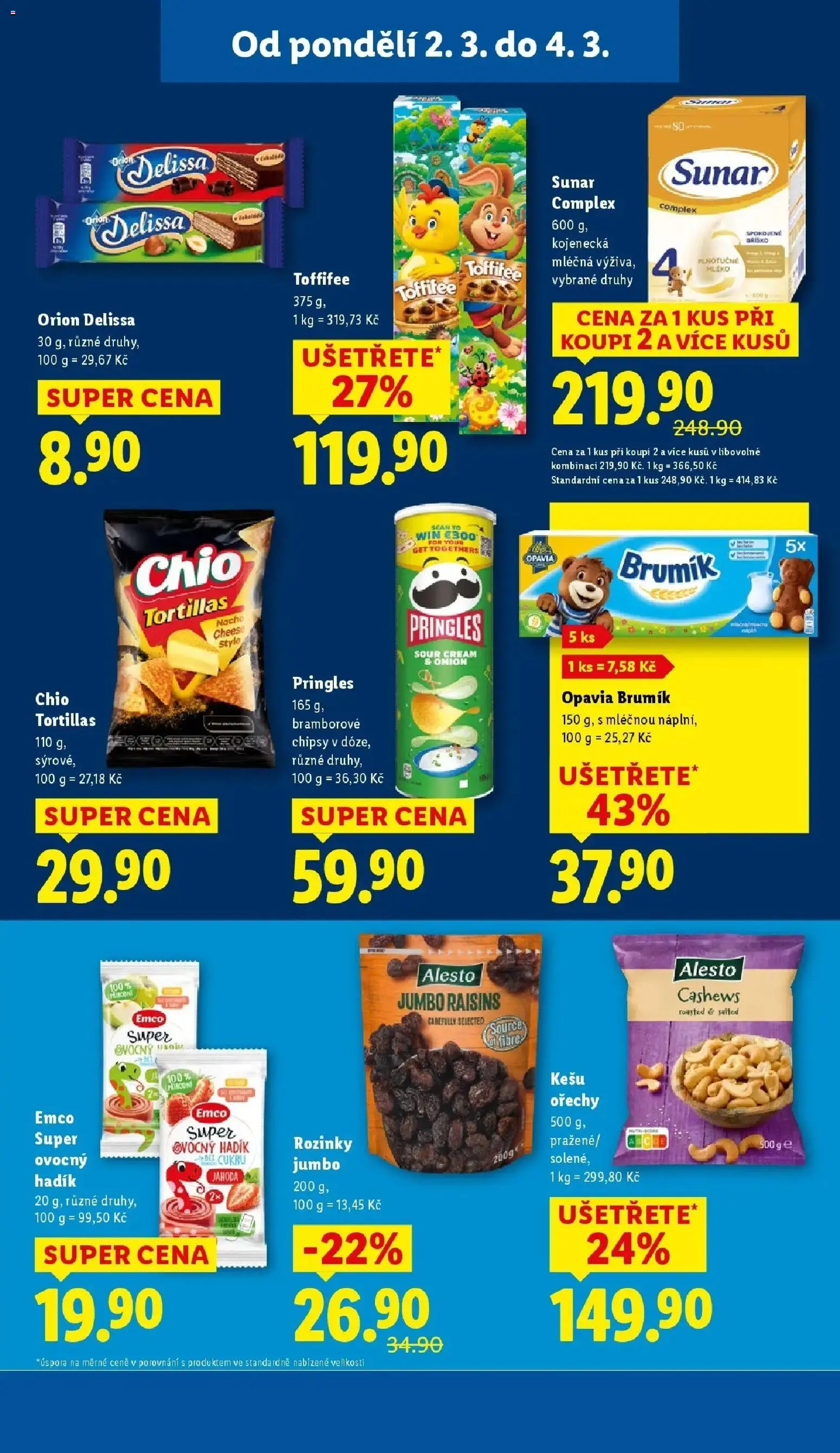 Lidl aktuální leták od 02.03.2026 | Strana: 25 | Produkty: Mléko, Ořechy, Pringles, Tortilla