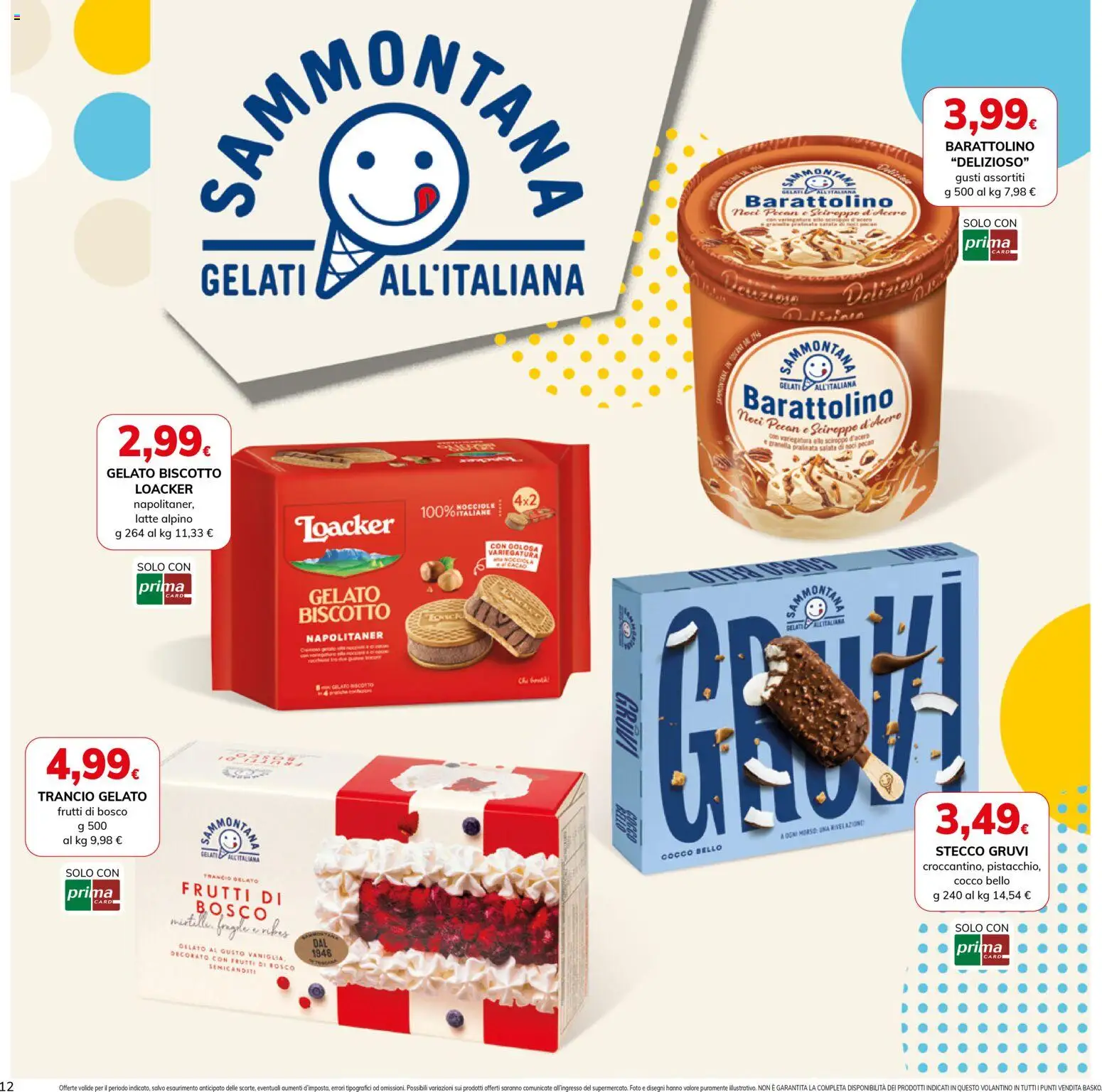 Volantino Basko del 07.04.2026 | Pagina: 12 | Prodotti: Gelato, Latte, Noci, Cocco