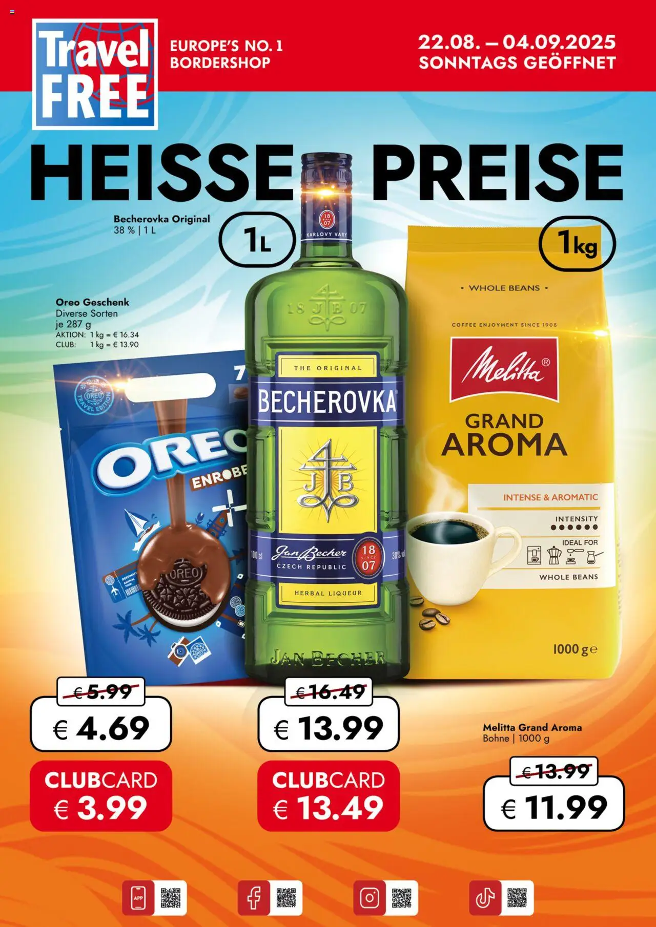 Travel Free  Aktionsangebote - gültig ab dem 22.08.2025 | Seite: 1 | Produkte: Melitta