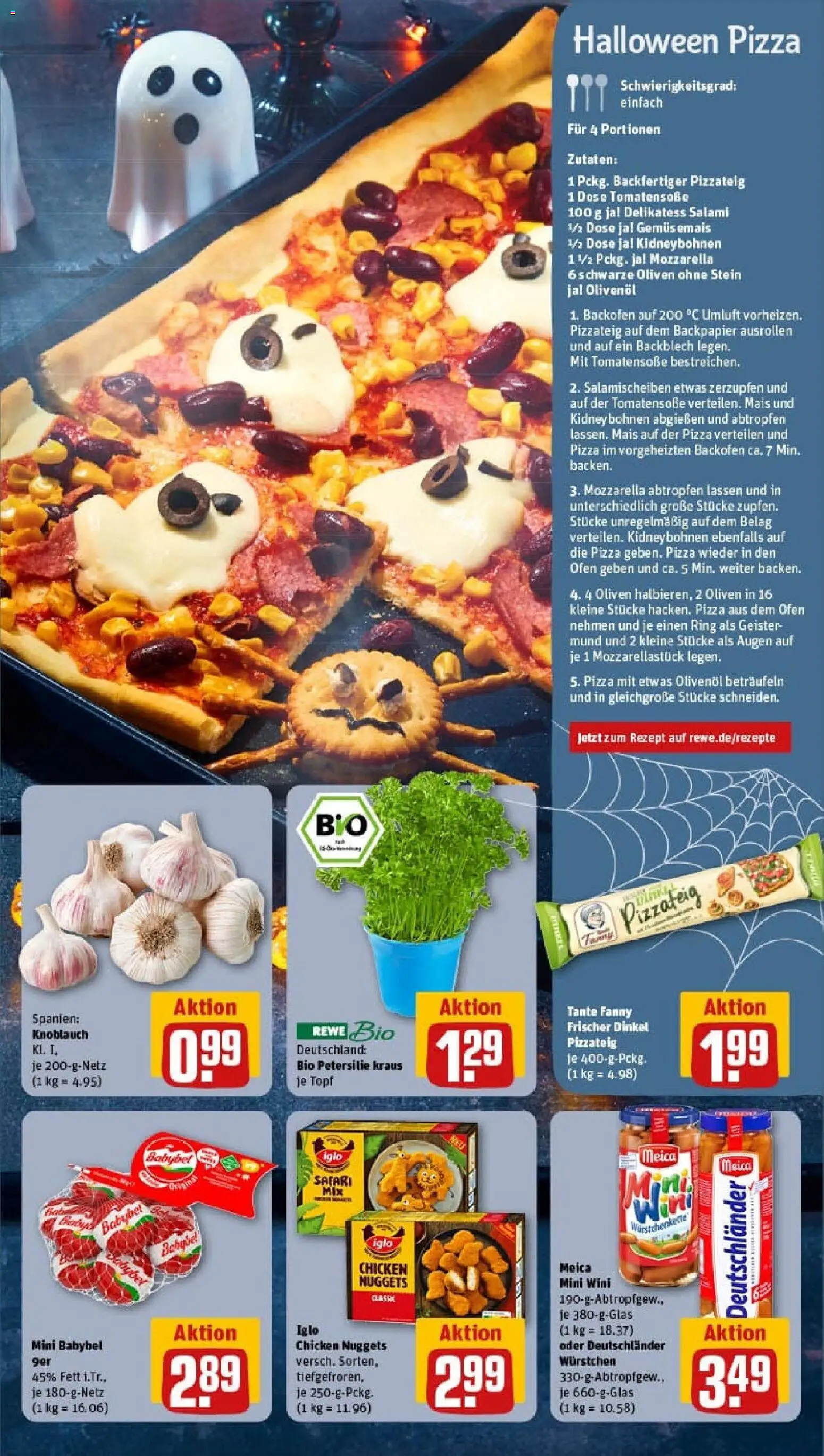 Rewe prospekt Berlin / Lichtenberg	 – gültig ab 26.10.2025 | Seite: 7 | Produkte: Iglo, Knoblauch, Babybel, Pizza