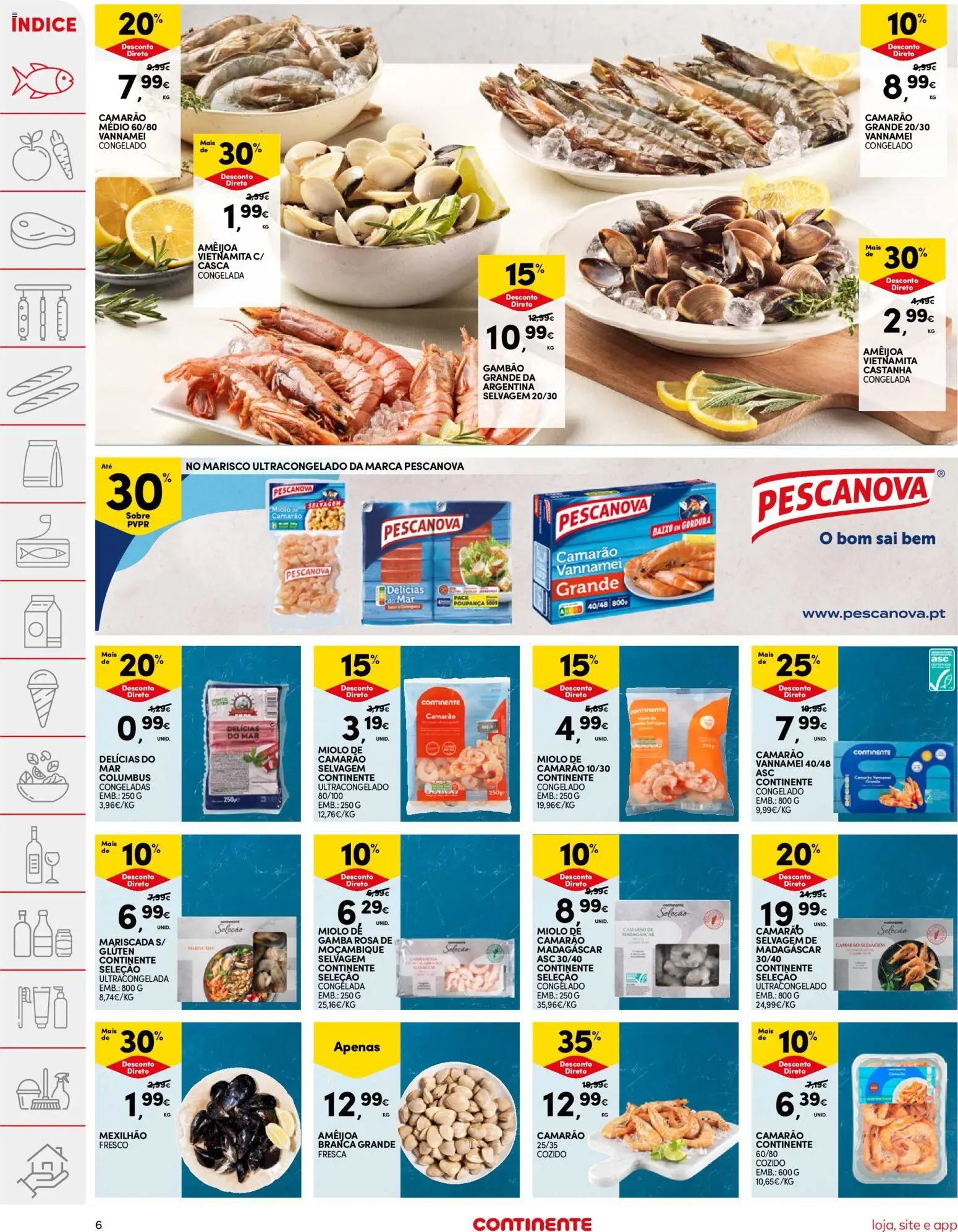 Continente folheto │ válido de 04.11.2025 | Página: 6 | Produtos: Camarão