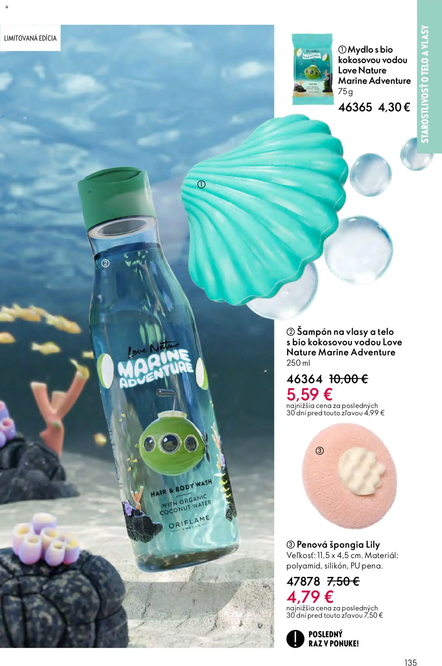 Nové Oriflame akcie – leták je platný od 04.03.2026 | Strana: 135 | Produkty: Šampón, Mydlo