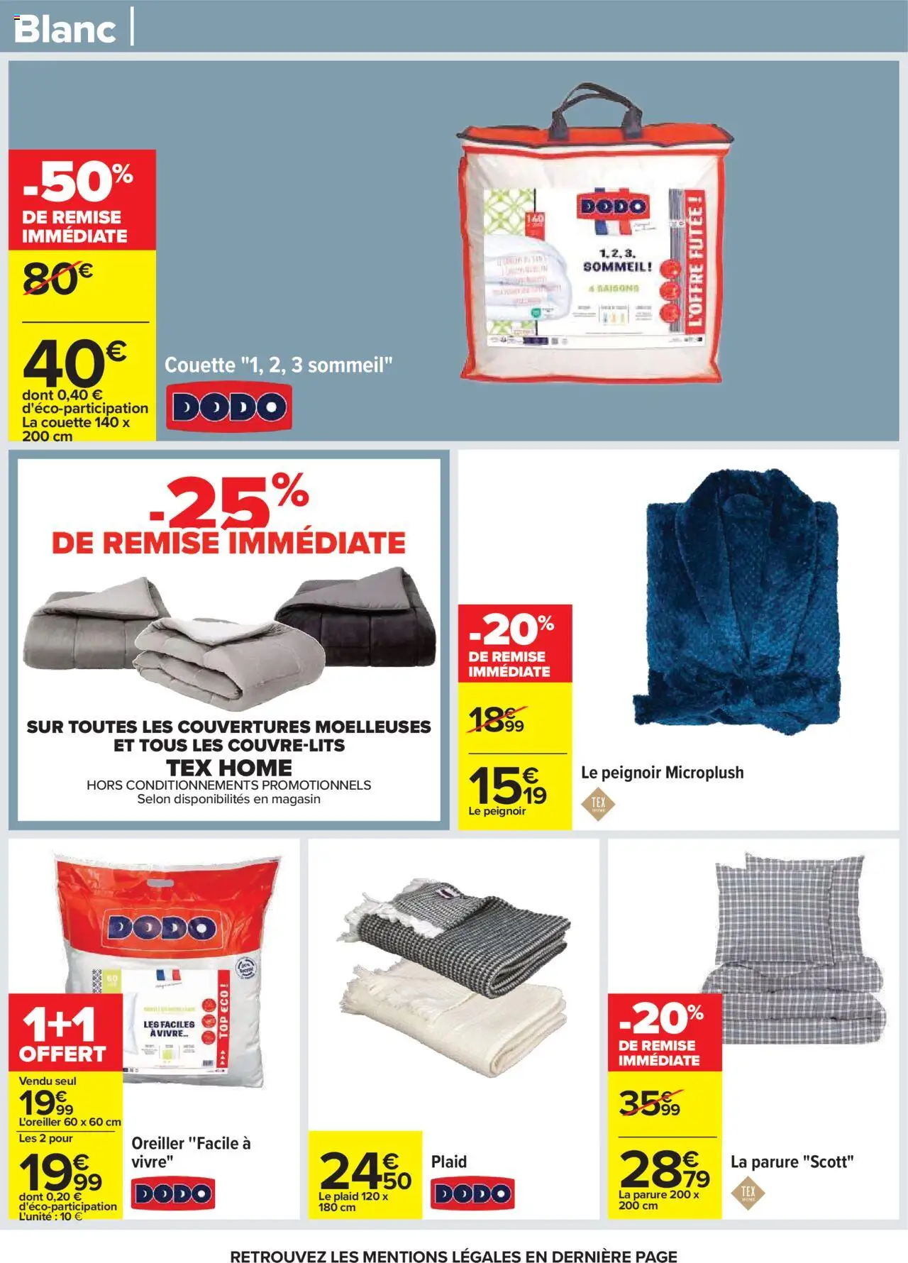 {H1} | Page: 67 | Produits: Peignoir, Oreiller, La couette, Couette
