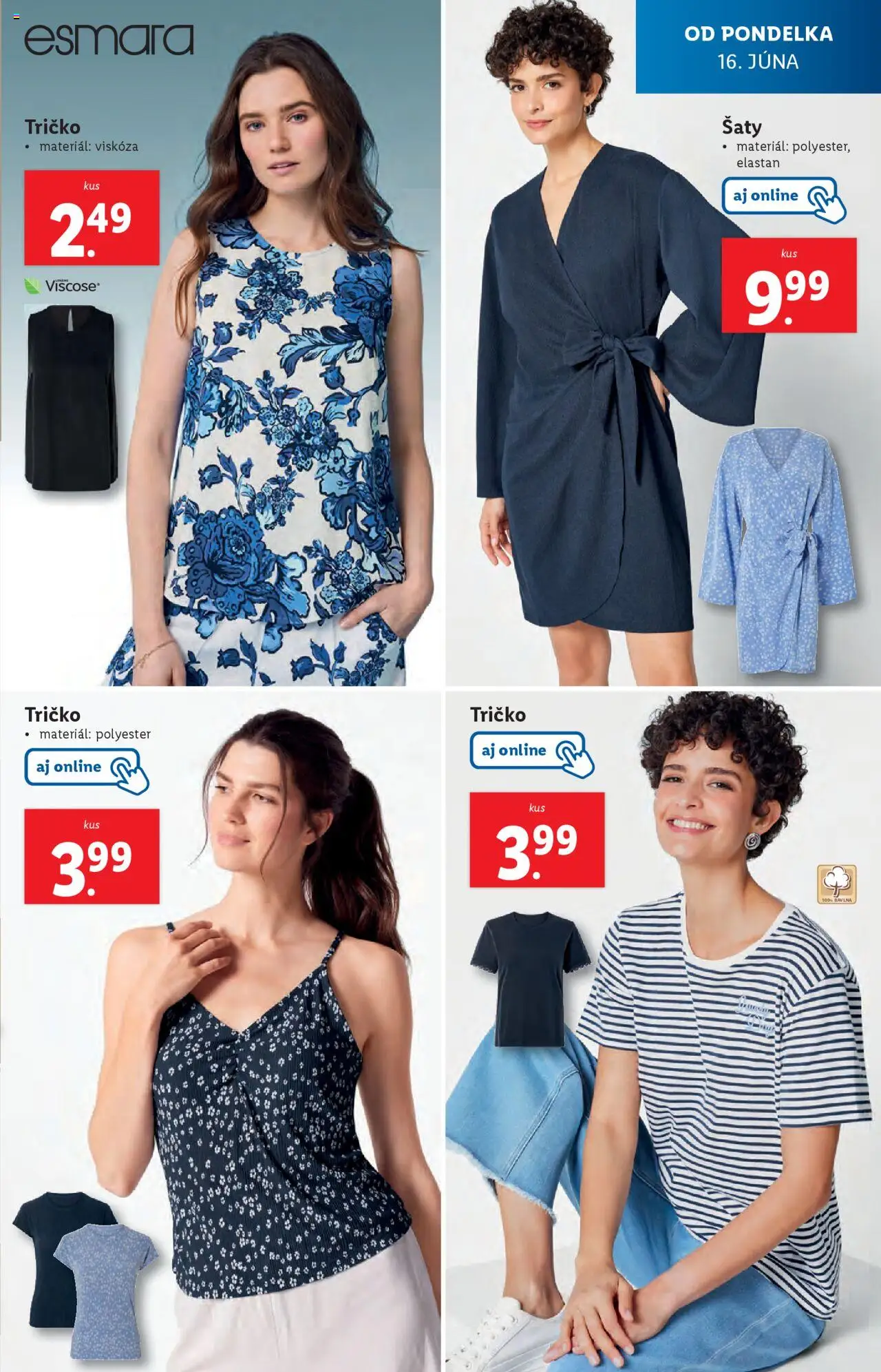 Lidl leták │ platný od 16.06.2025 | Strana: 59 | Produkty: Šaty, Tričko