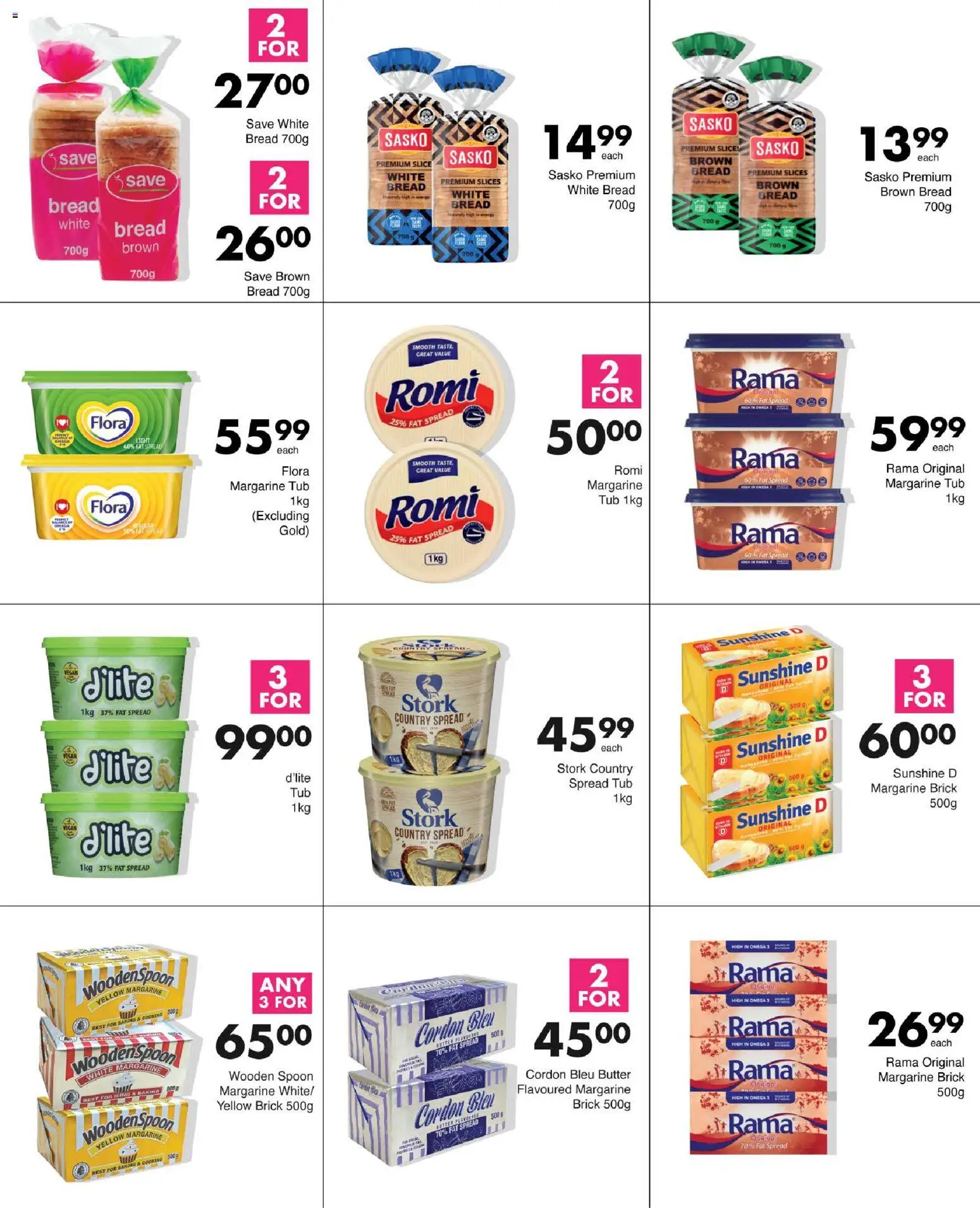 New Save catalogue – valid from 13.11.2025 | Page: 10 | Products: Butter, Bread, Margarine, Fat spread