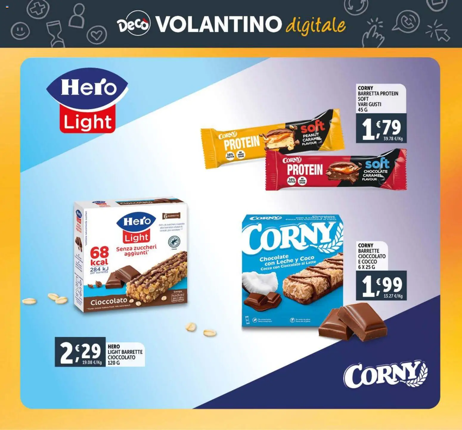 Volantino Decò del 28.10.2025 | Pagina: 27 | Prodotti: Cioccolato, Latte, Barretta, Cocco