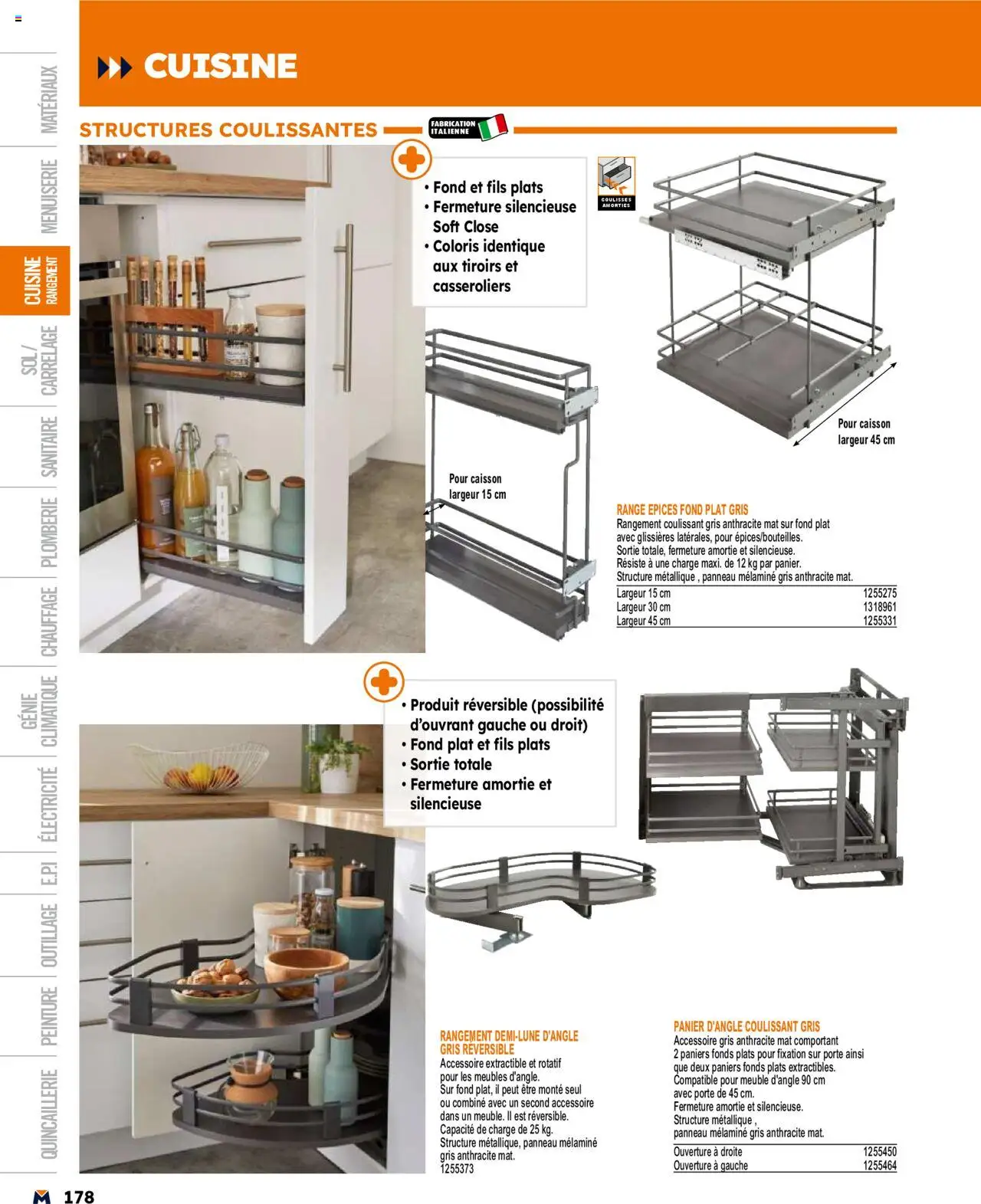 | Page: 178 | Produits: Meuble, Porte, Tiroirs, Panier