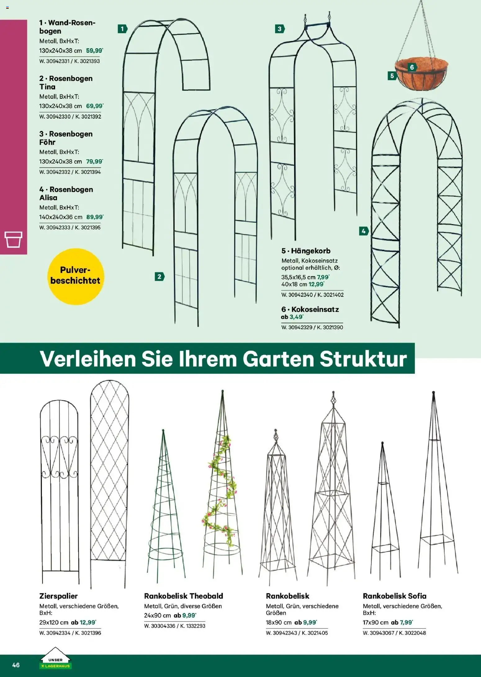 Lagerhaus Garten & Freizeit Katalog 2026 - Innsbruck, Böheimkirchen gültig ab 01.03.2026 | Seite: 46