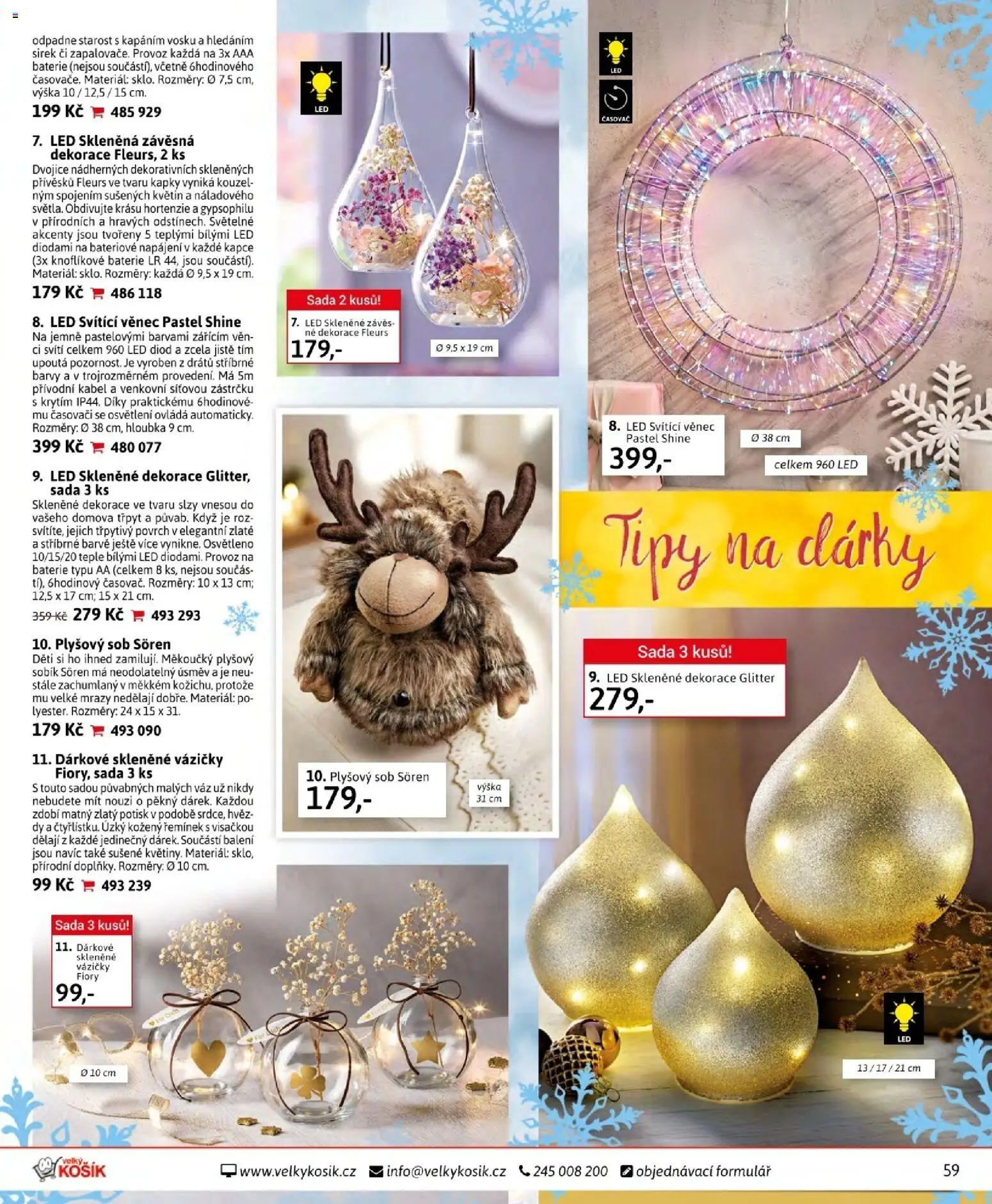 Velký Košík katalog listopad 2025 od 01.11.2025 | Strana: 59 | Produkty: Kabel, Časovač, LED, Dekorace