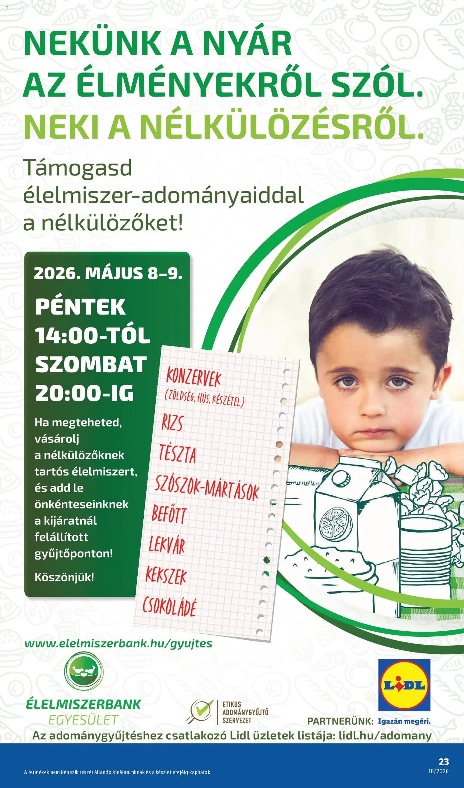 Lidl akciós ujság - amely érvényes a következő dátumtól: 30.04.2026 | Oldal: 23 | Termékek: Csatlakozó, Lekvár, Csokoládé, Kekszek