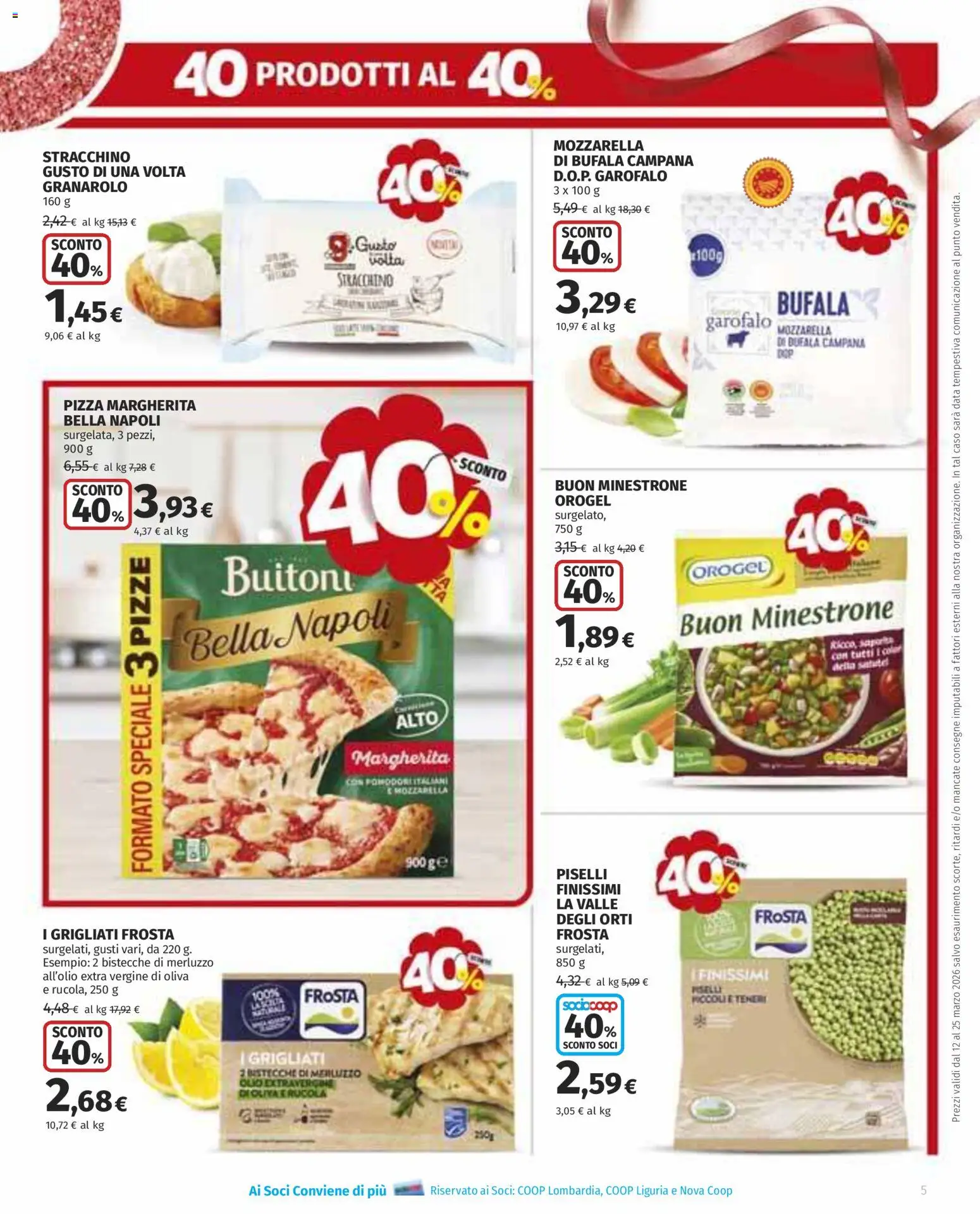Volantino Ipercoop del 12.03.2026 | Pagina: 5 | Prodotti: Minestrone, Rucola, Olio, Data
