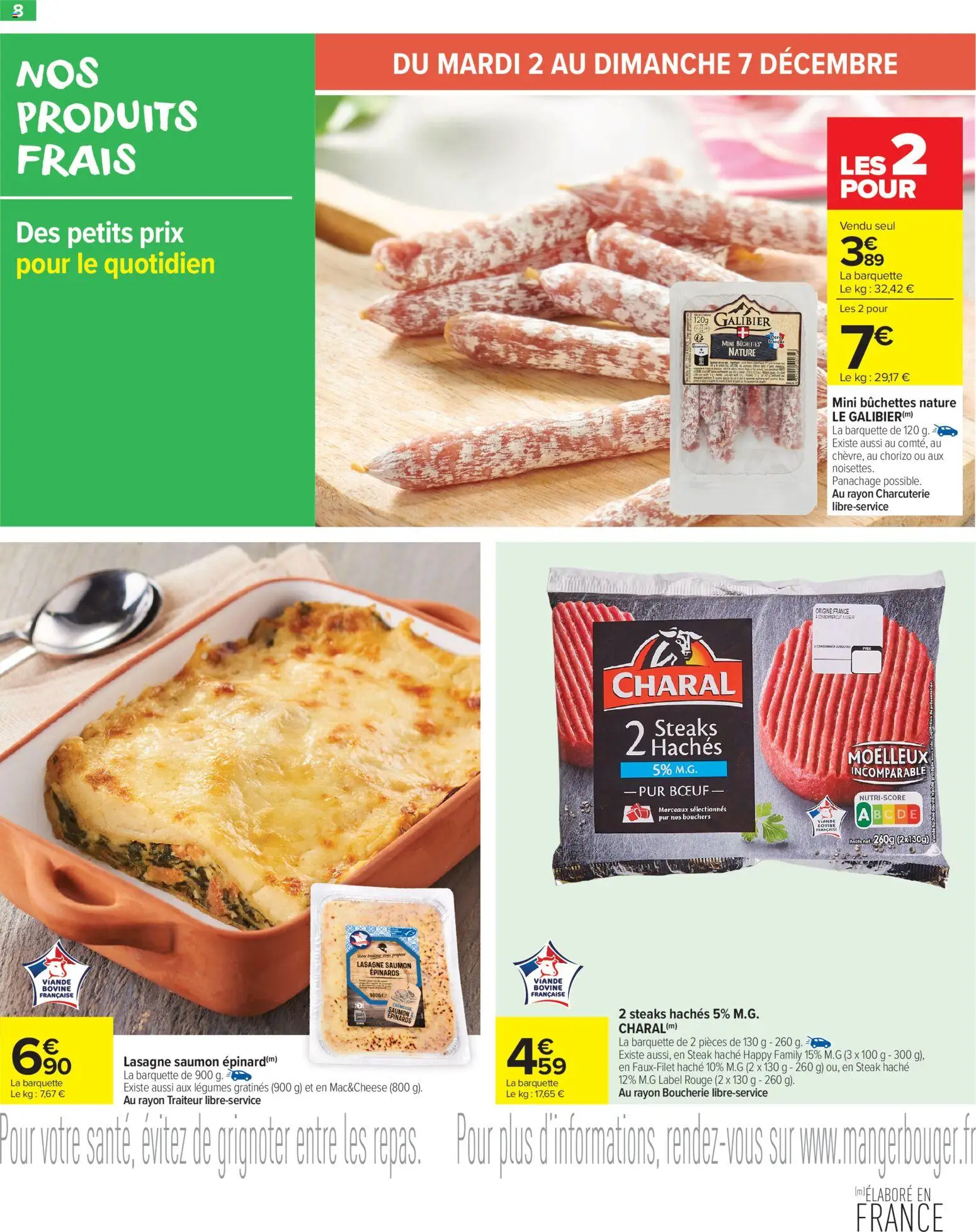 {H1} | Page: 10 | Produits: Chorizo, Viande, Saumon, Viande bovine