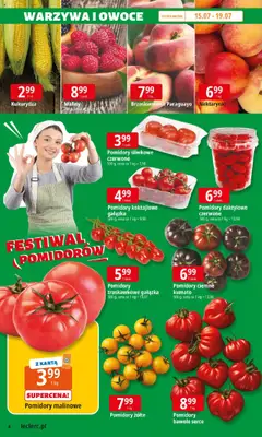 E.Leclerc Gazetka od 14.07.2025 | Strona: 4 | Produkty: Maliny, Kukurydza, Warzywa, Owoce