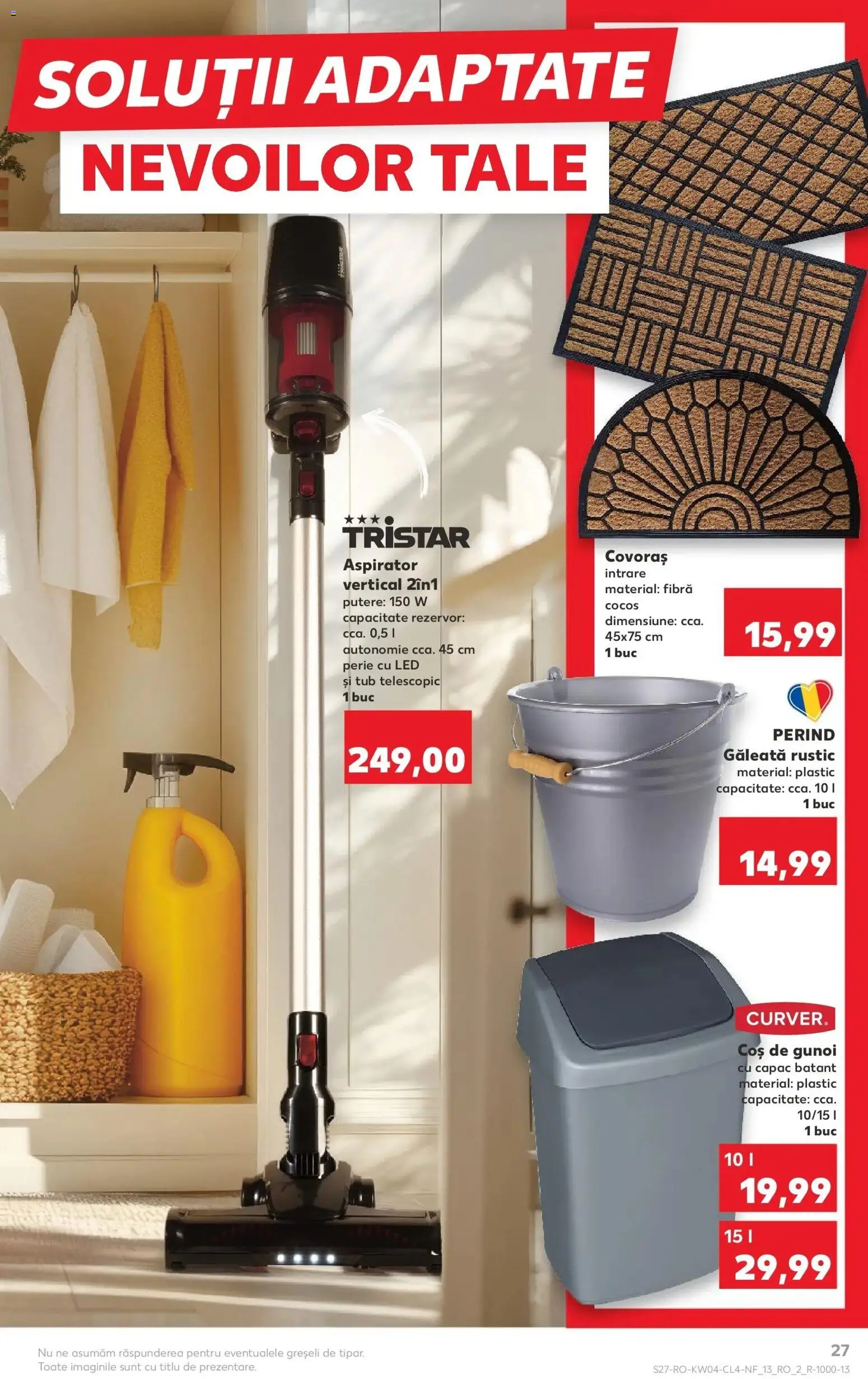 Noul catalog Kaufland – valabil de la 21.01.2026 | Pagină: 27 | Produse: Aspirator, Babak, Perie, Bisiklet Aparatları