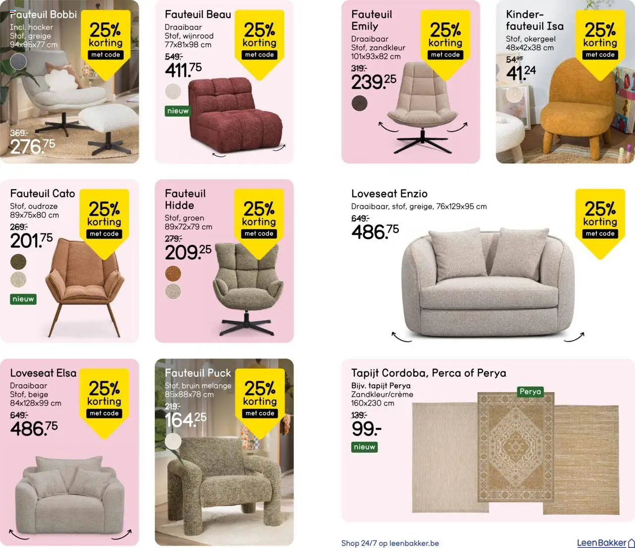  | Pagina: 2 | Producten: Kinder, Fauteuil, Tapijt