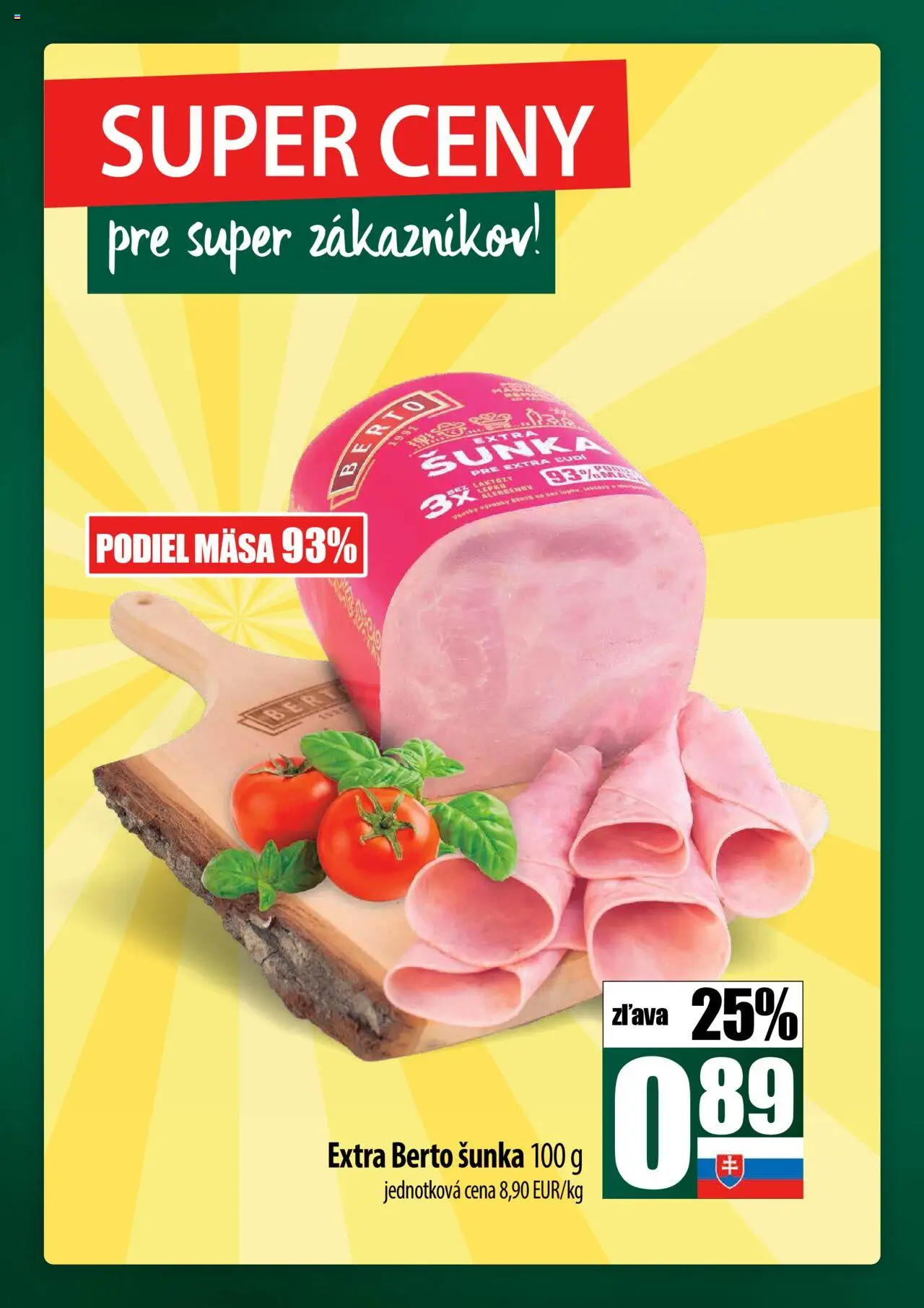 Nové COOP Jednota akcie – leták je platný od 18.09.2025 | Strana: 8 | Produkty: Šunka