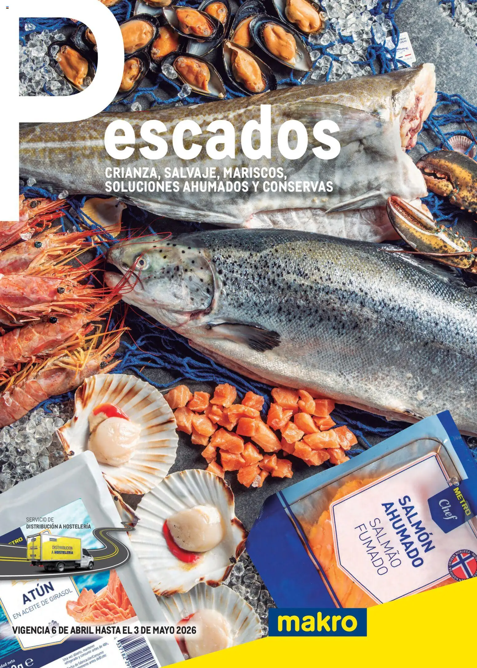 Makro Especial Pescados Levante 3 │ válido desde el 06.04.2026 | Página: 1 | Productos: Aceite, Aceite de girasol, Salmón ahumado