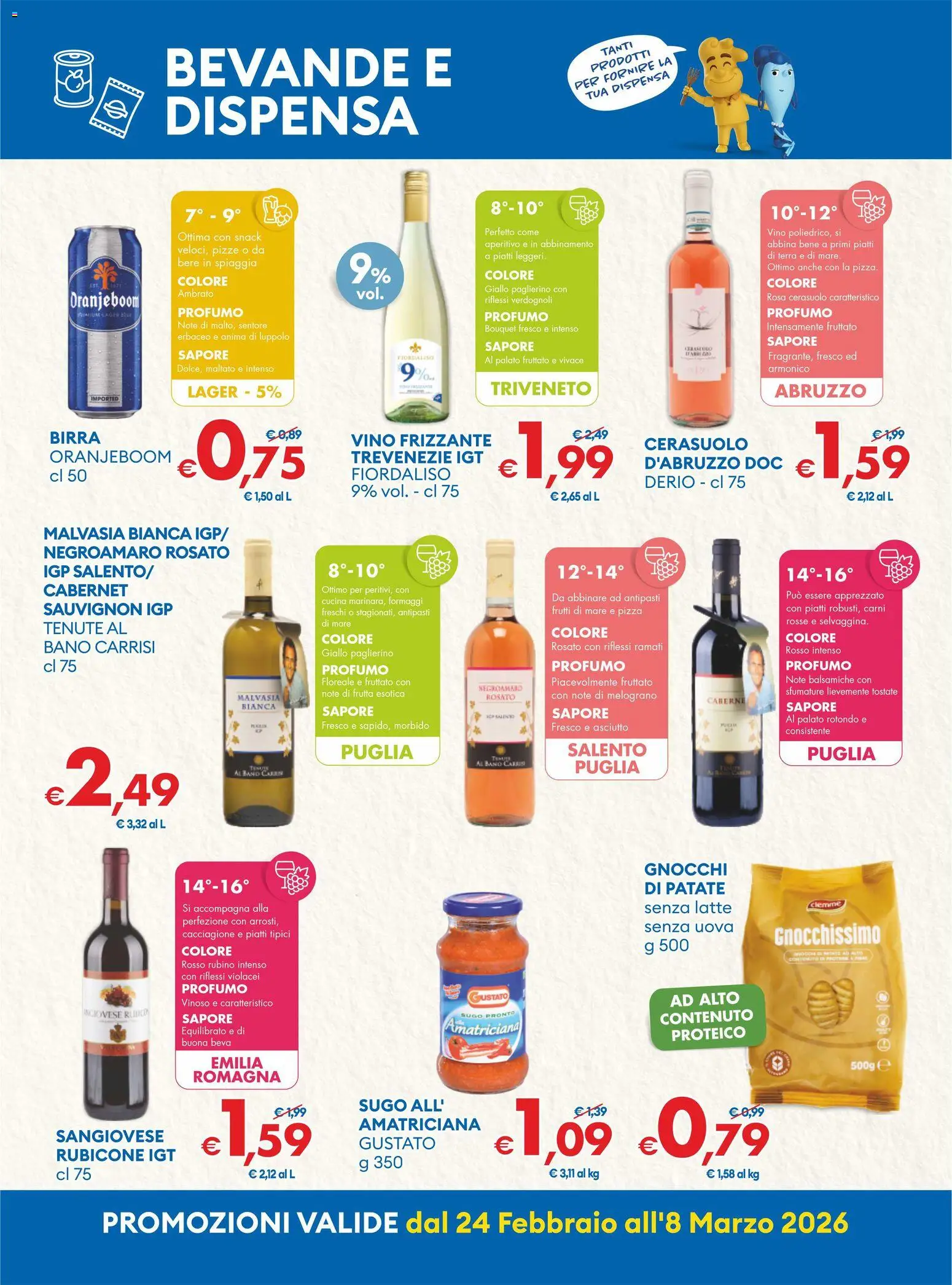 Volantino MD Discount del 24.02.2026 | Pagina: 5 | Prodotti: Pizza, Latte, Gnocchi, Terra