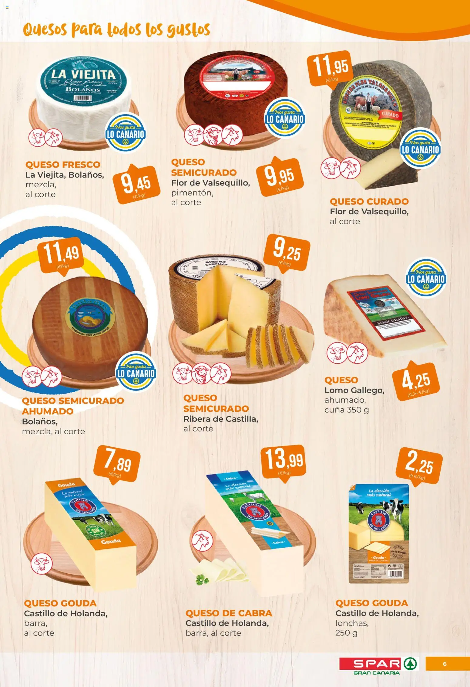 Spar folleto │ válido desde el 31.10.2025 | Página: 6 | Productos: Leche, Queso, Queso Gouda, Cuna