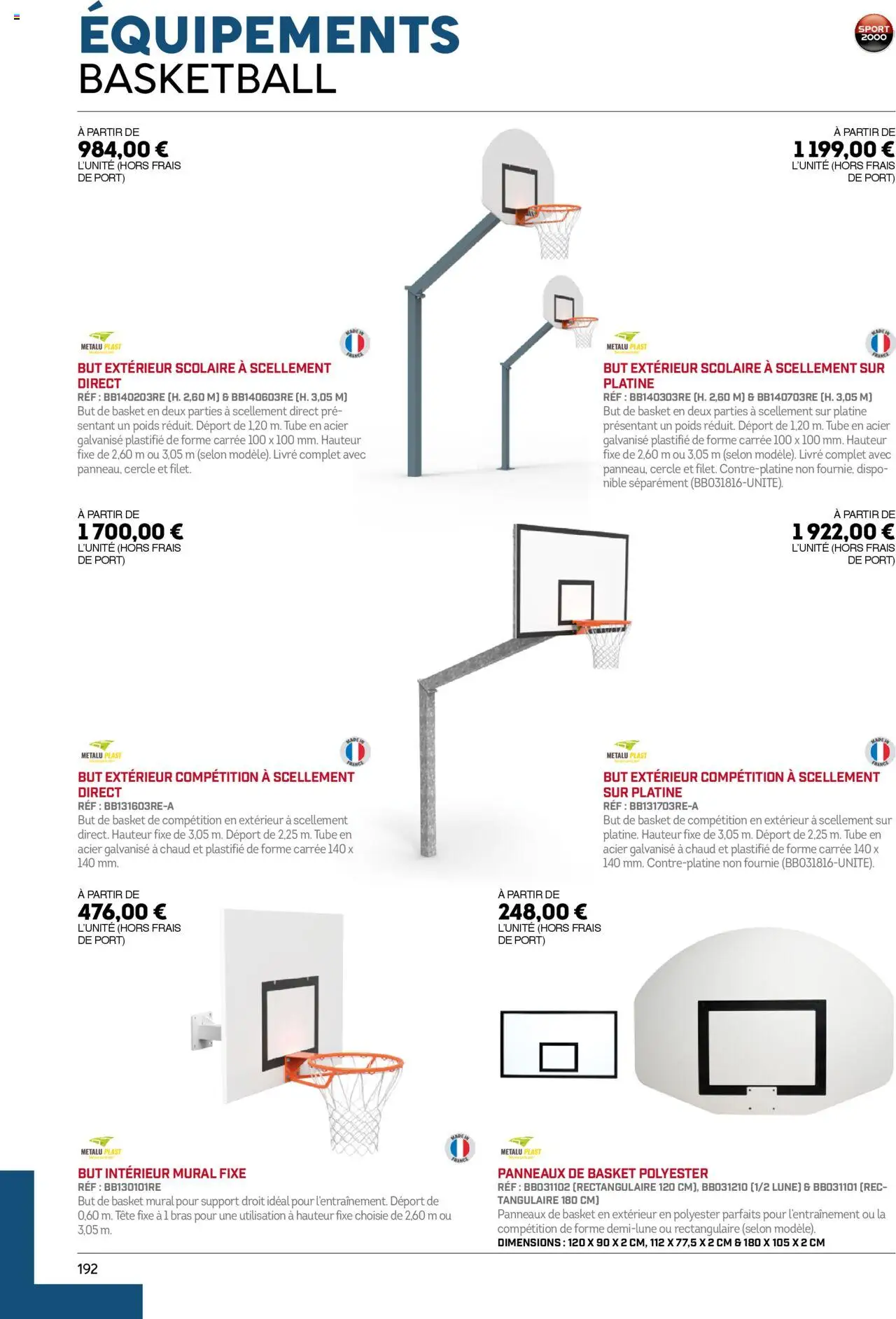 {H1} | Page: 192 | Produits: Poids, Livre