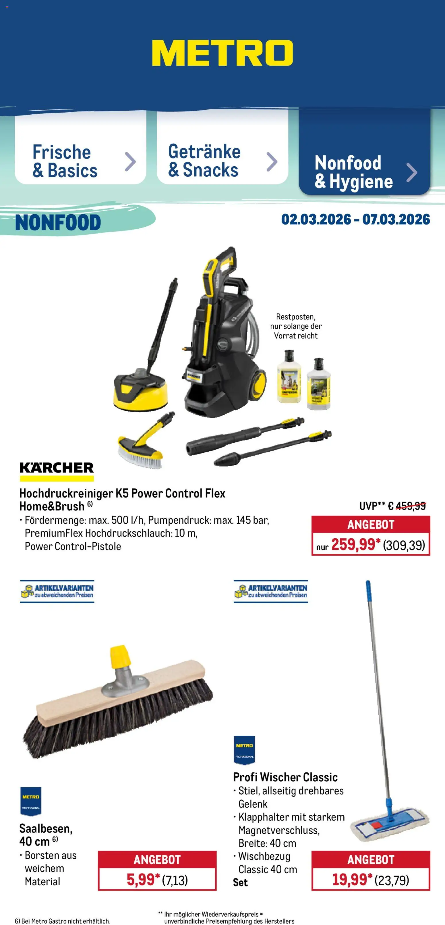 Metro Prospekt 	 – gültig ab 02.03.2026 | Seite: 52 | Produkte: Hochdruckreiniger