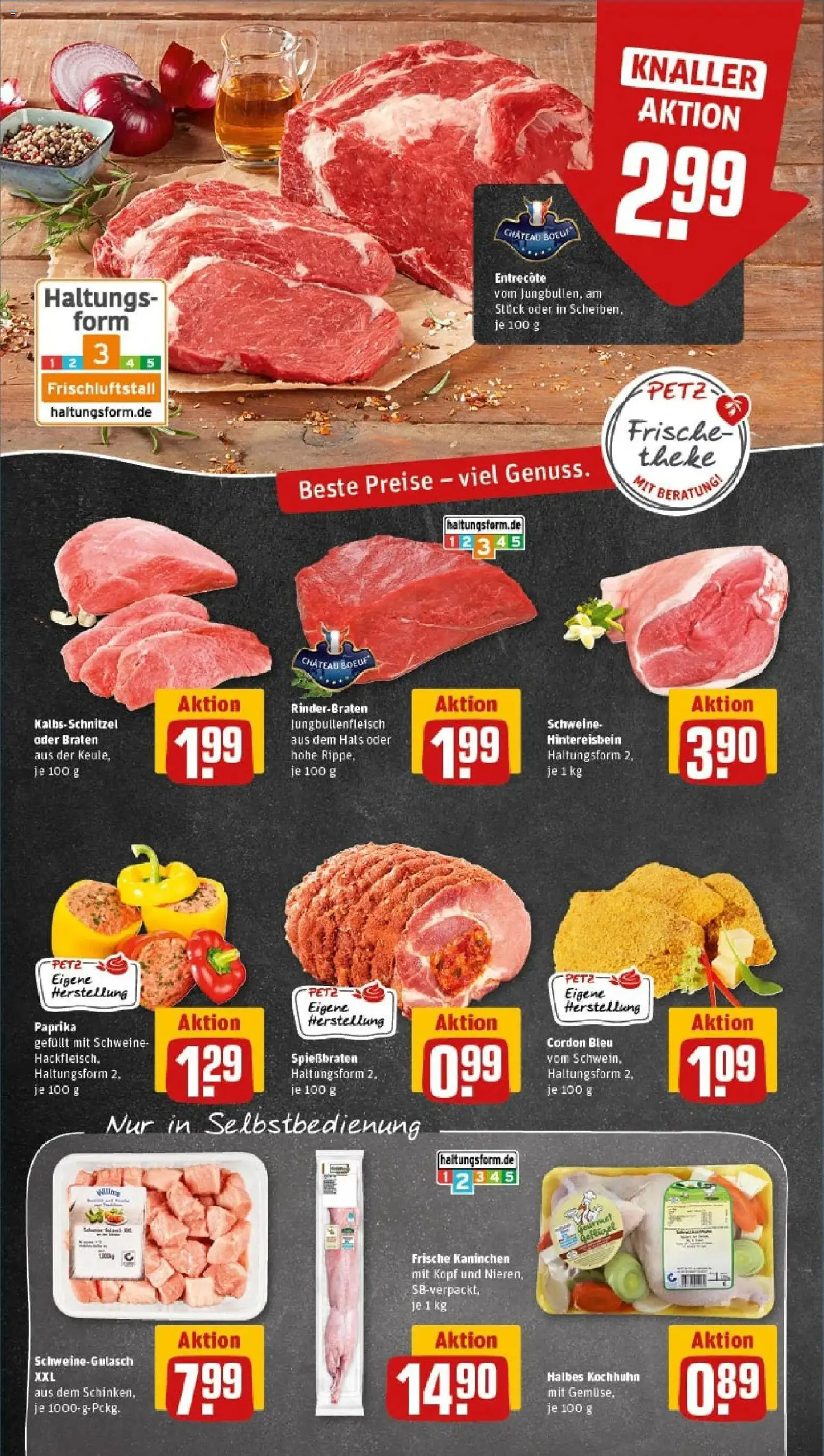 Rewe prospekt Betzdorf	 – gültig ab 26.01.2026 | Seite: 8 | Produkte: Rinderbraten, Theke, Kaninchen, Paprika